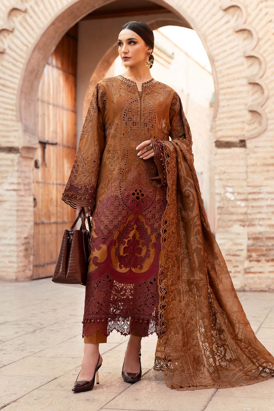 2501-B | Voyage a Luxe Embroidered Lawn By Maria.B