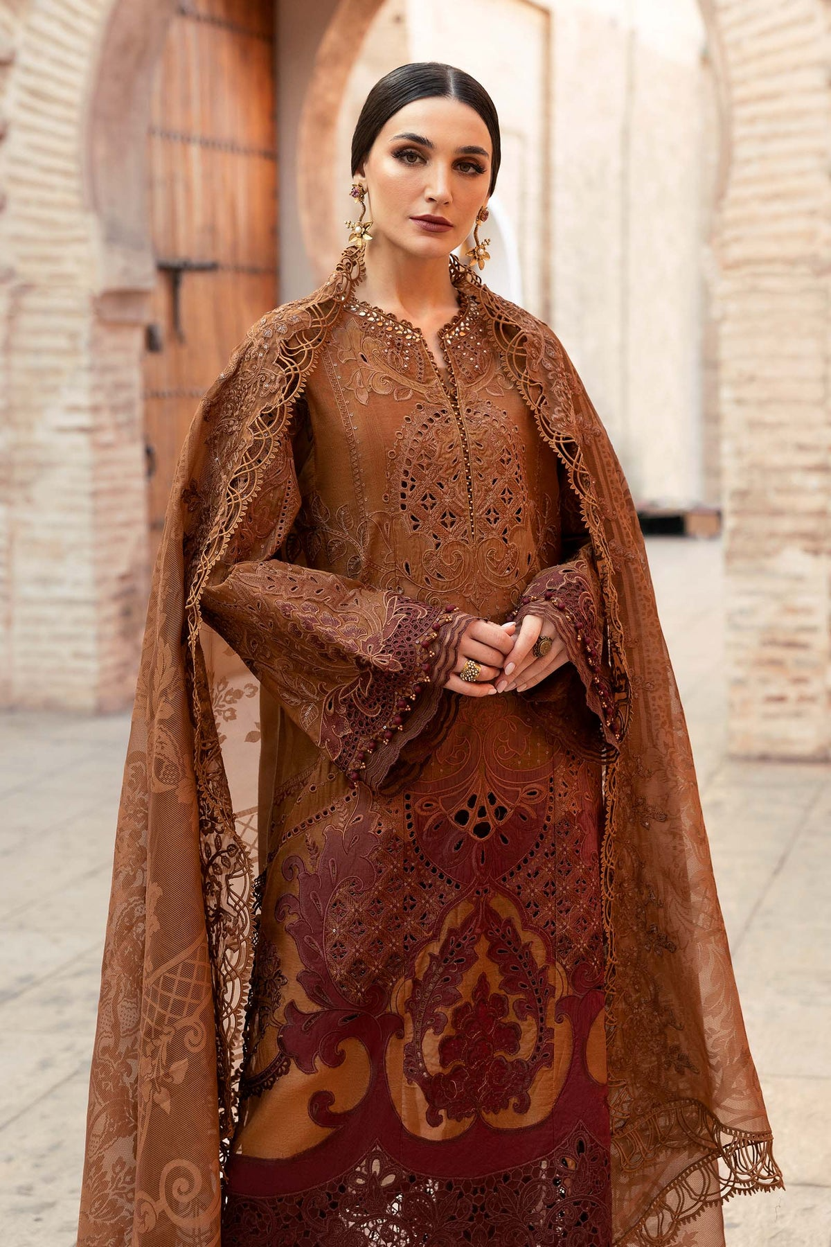 2501-B | Voyage a Luxe Embroidered Lawn By Maria.B