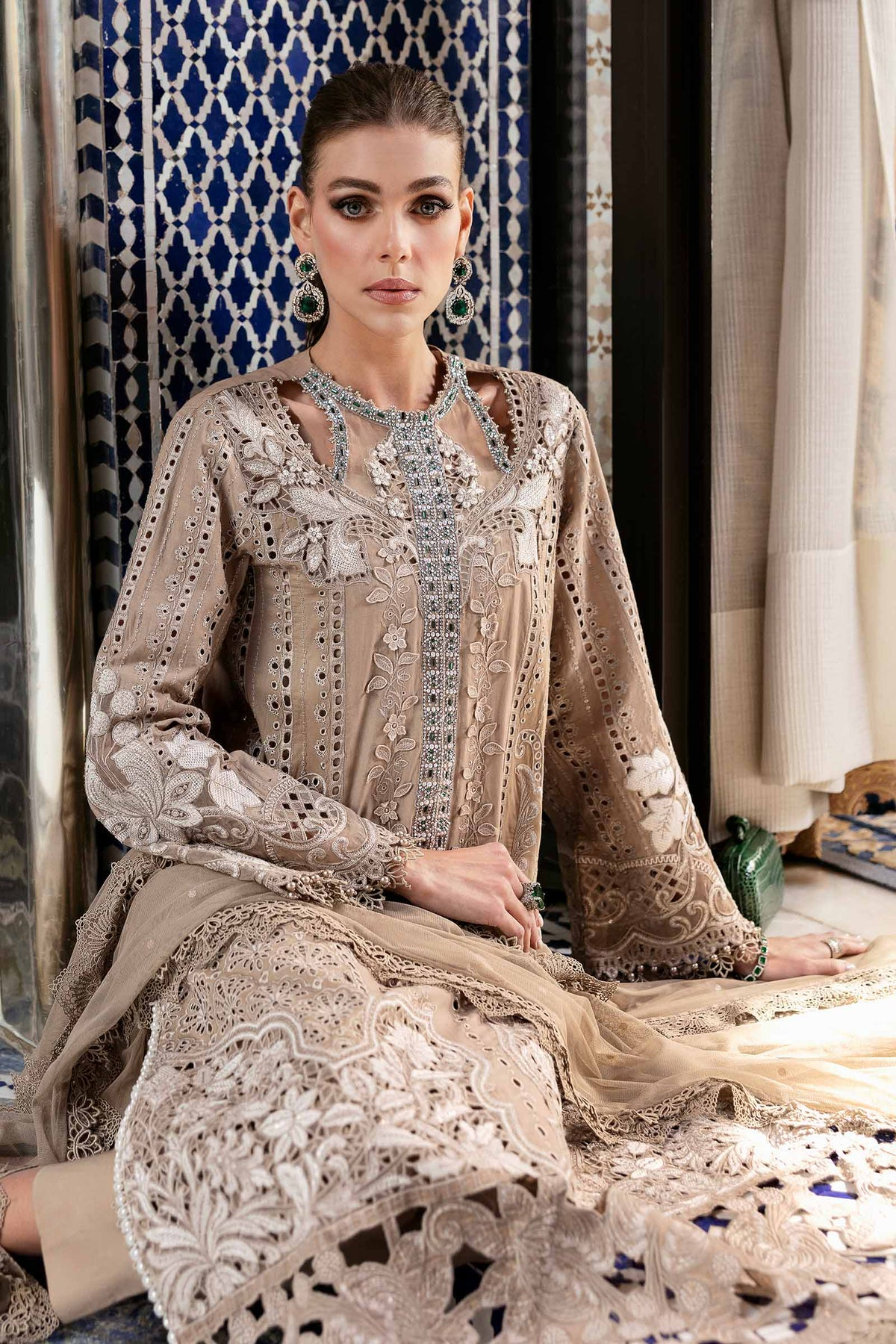2502-A | Voyage a Luxe Embroidered Lawn By Maria.B