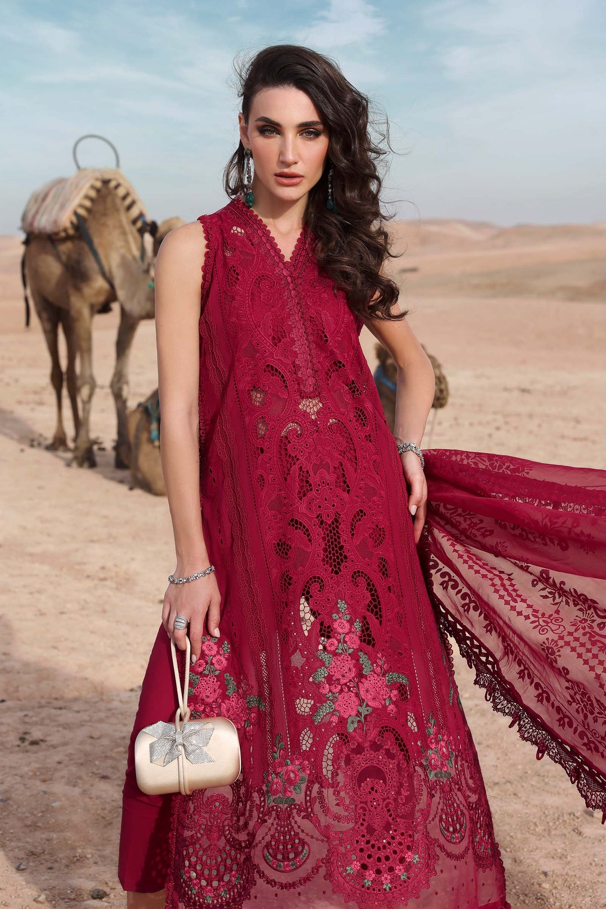 2504-A | Voyage a Luxe Embroidered Lawn By Maria.B