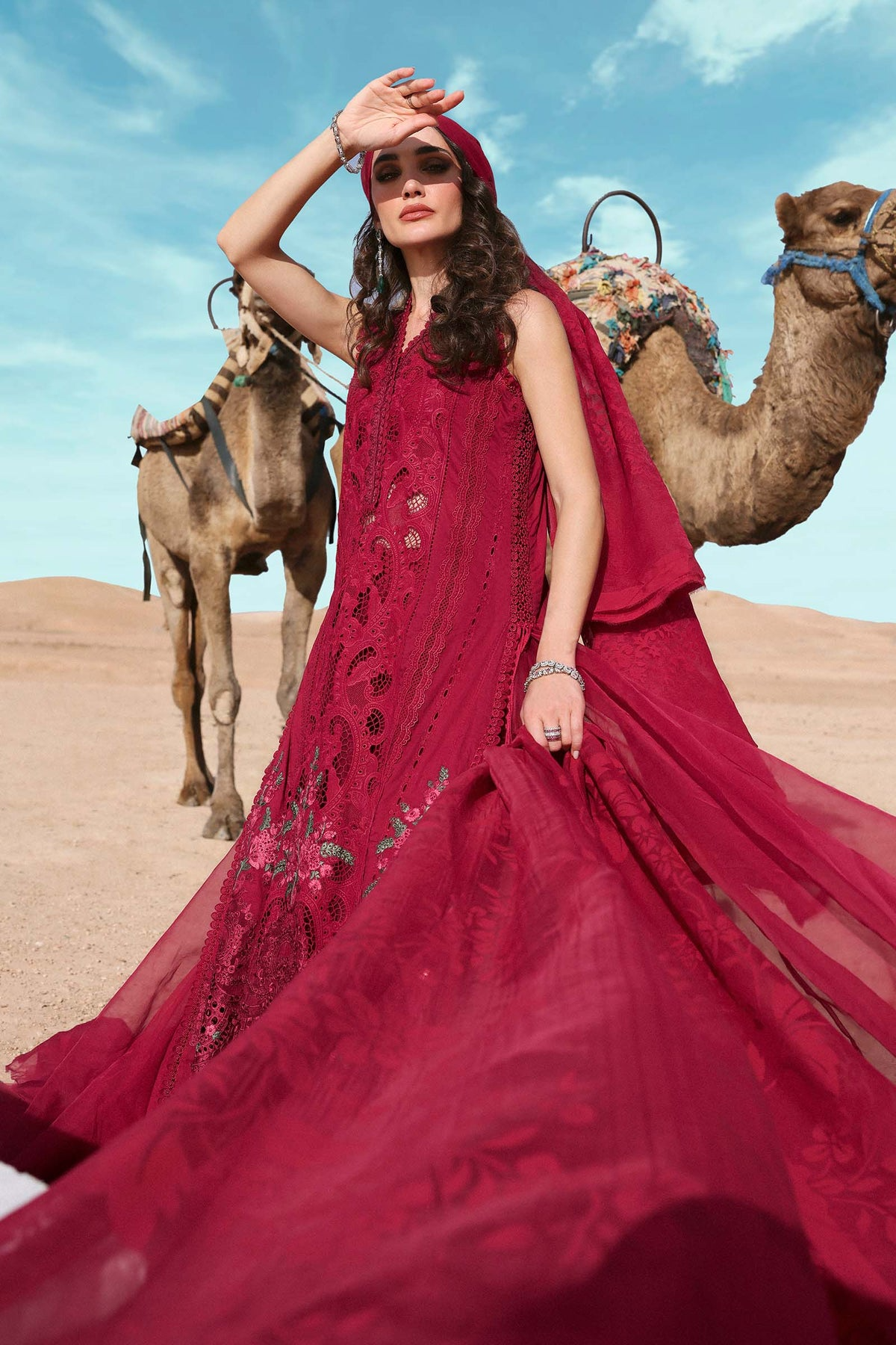 2504-A | Voyage a Luxe Embroidered Lawn By Maria.B
