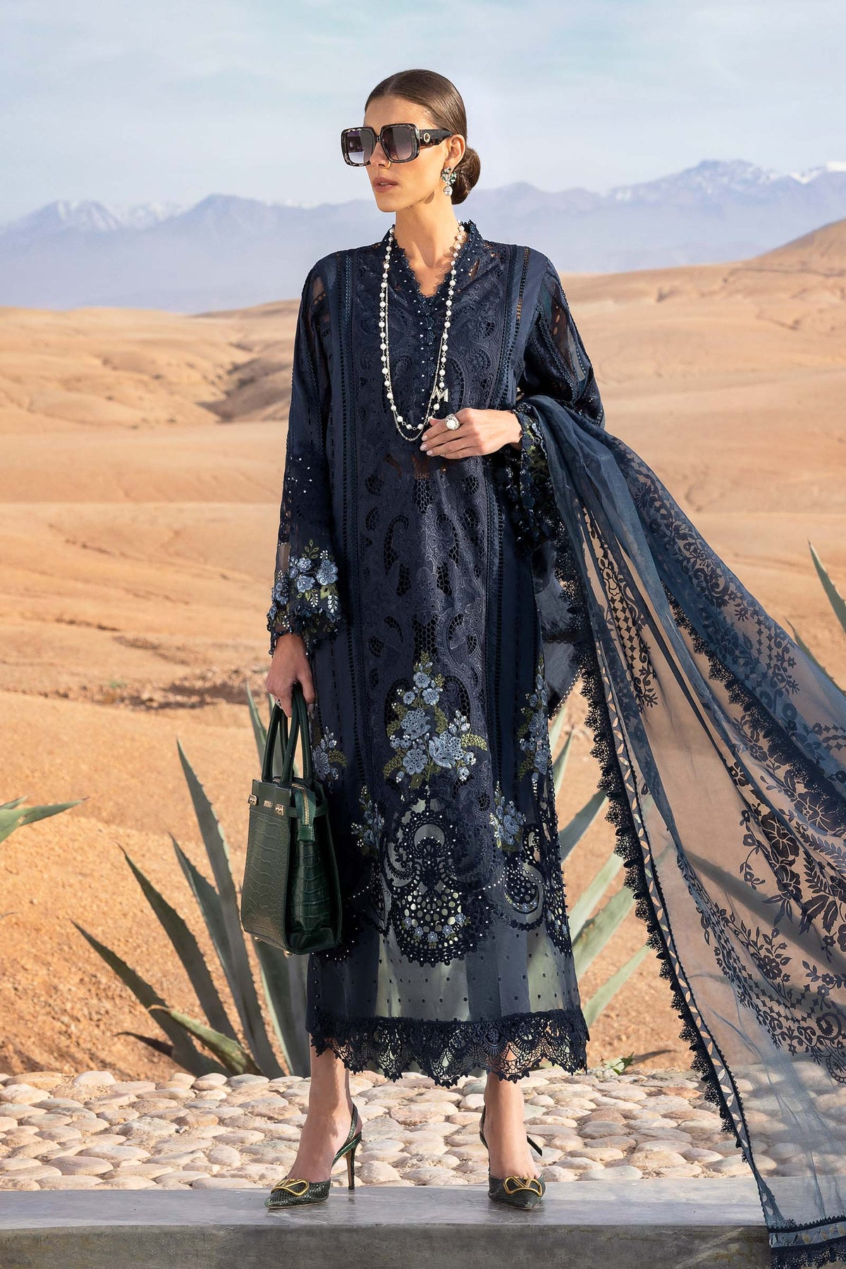 2504-B | Voyage a Luxe Embroidered Lawn By Maria.B
