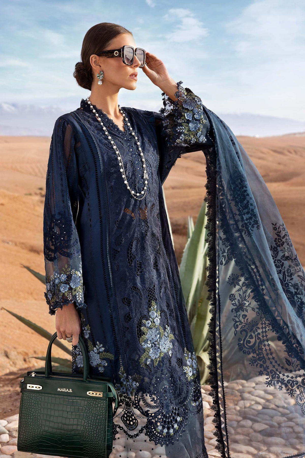 2504-B | Voyage a Luxe Embroidered Lawn By Maria.B