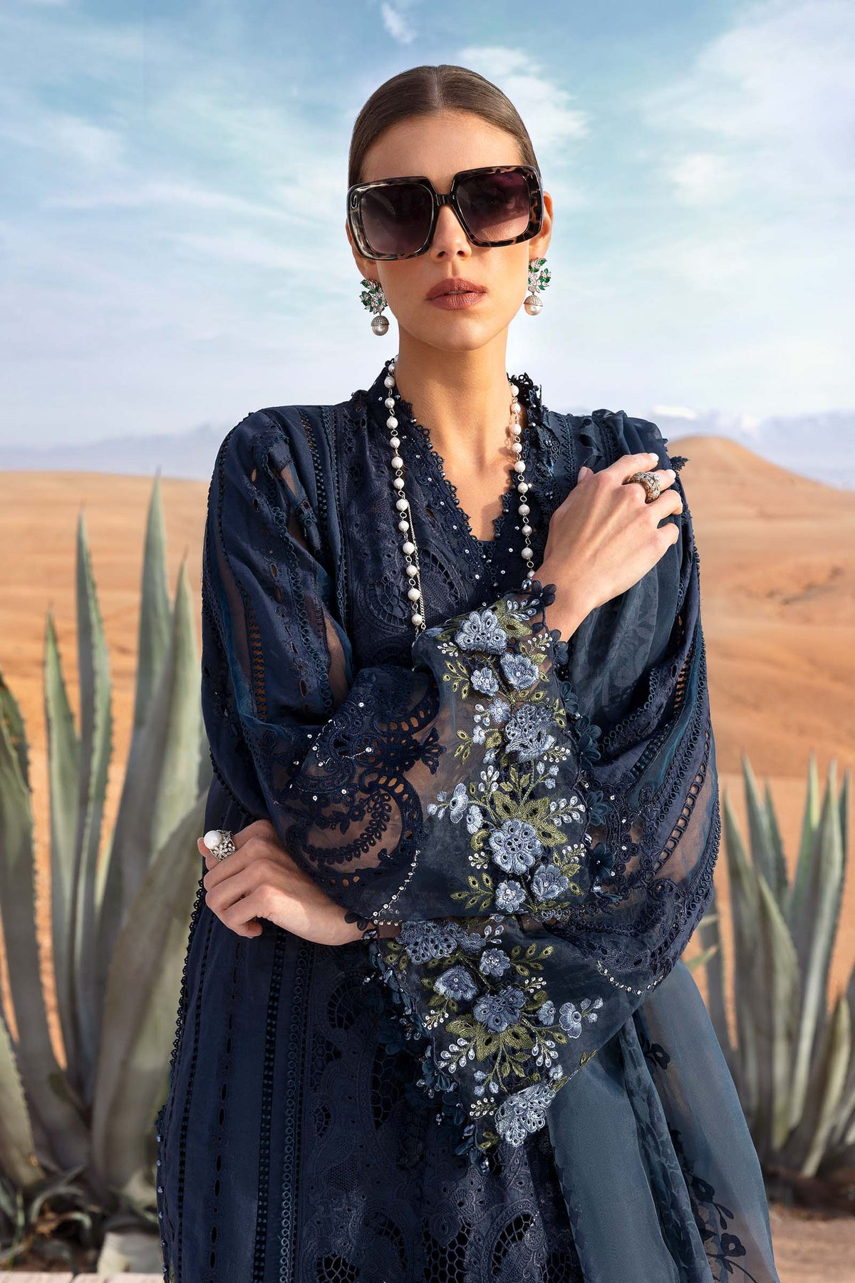 2504-B | Voyage a Luxe Embroidered Lawn By Maria.B