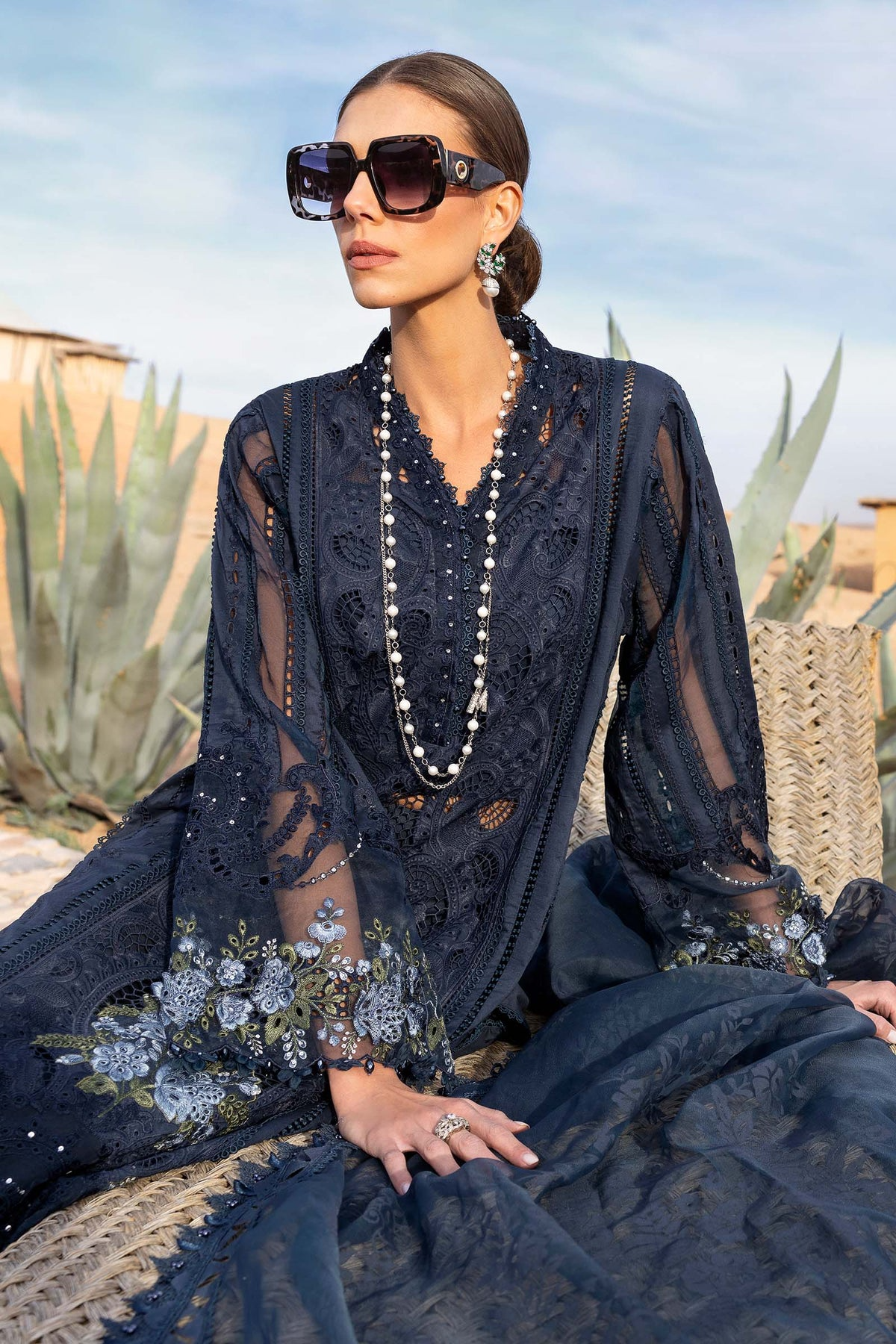 2504-B | Voyage a Luxe Embroidered Lawn By Maria.B
