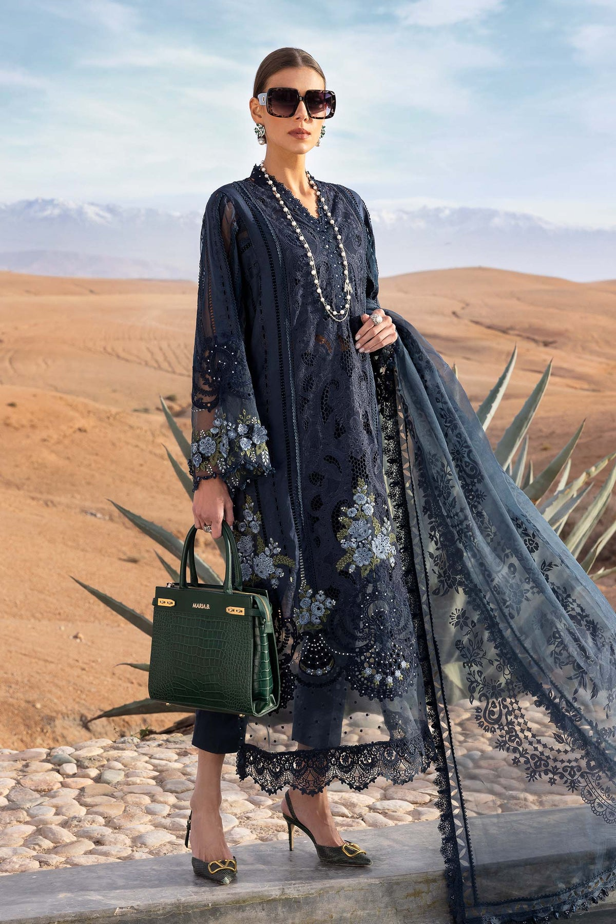 2504-B | Voyage a Luxe Embroidered Lawn By Maria.B