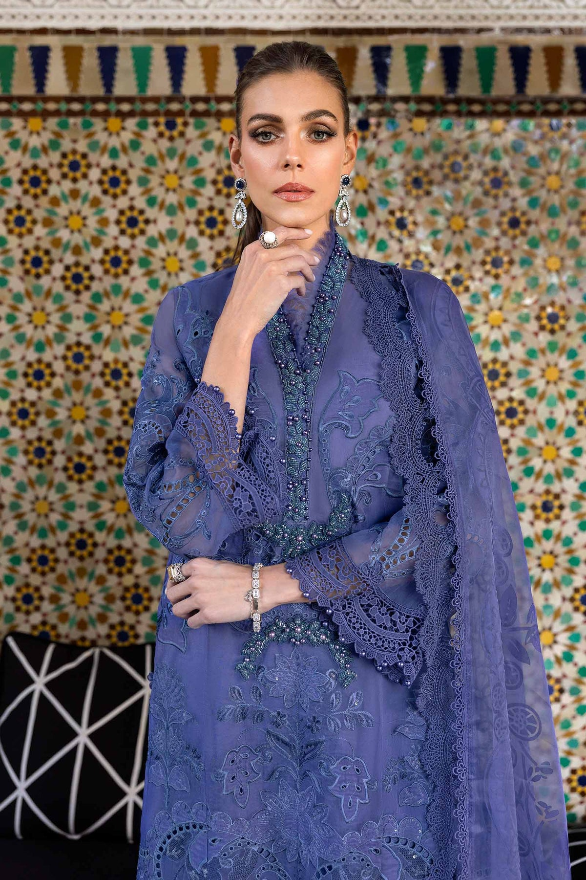 2506-B | Voyage a Luxe Embroidered Lawn By Maria.B