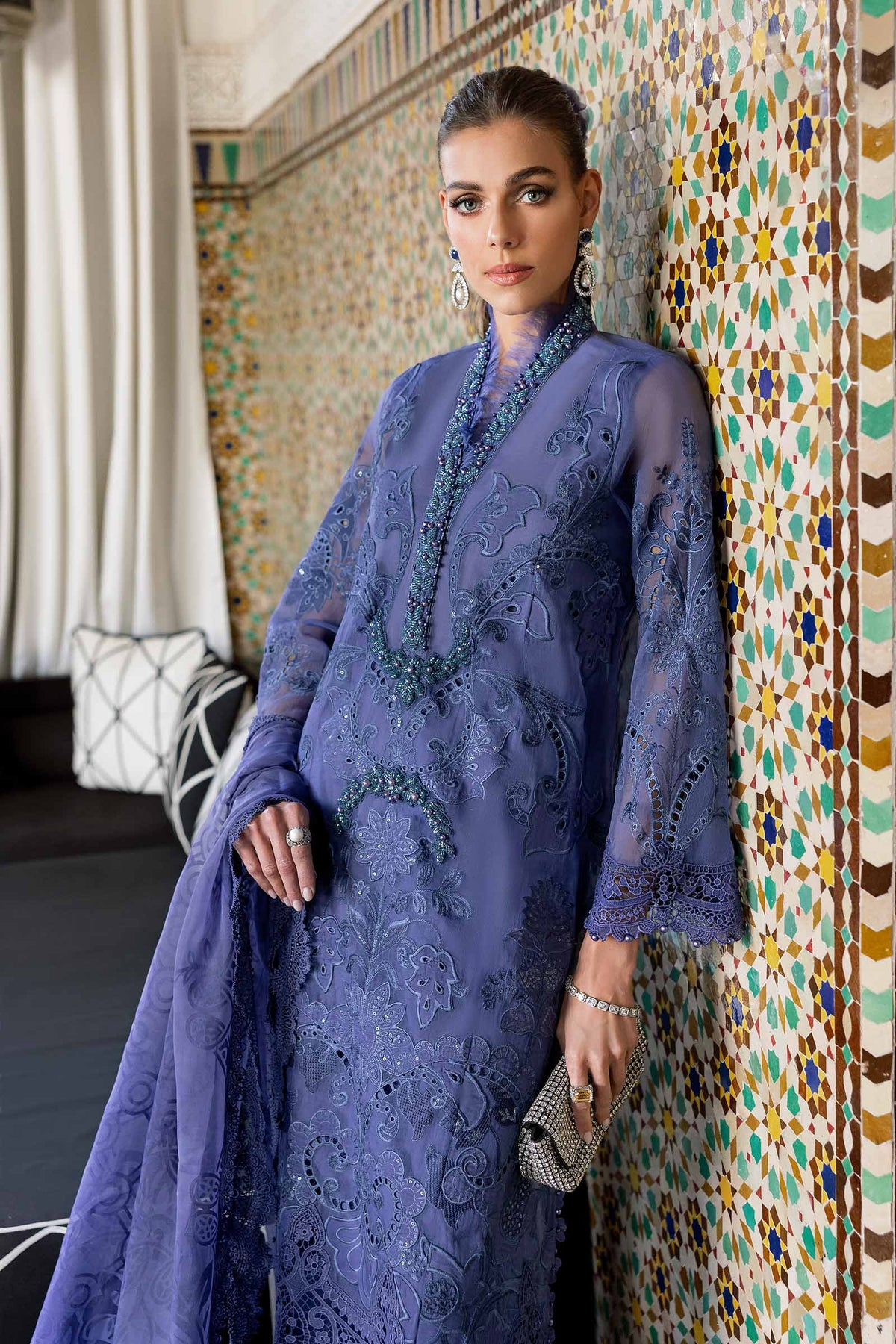 2506-B | Voyage a Luxe Embroidered Lawn By Maria.B