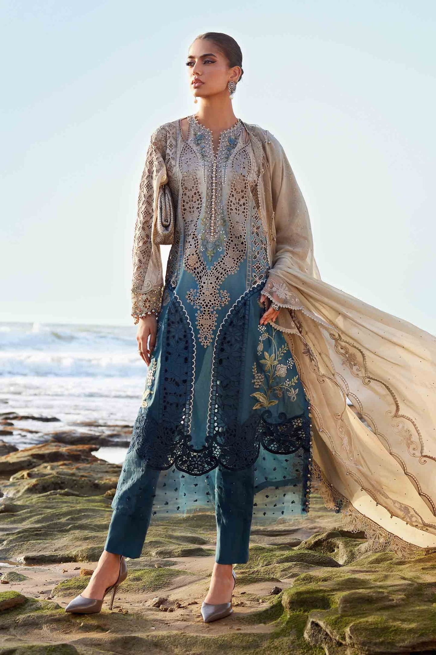 2508 | Maria.B Embroidered Eid Lawn`25