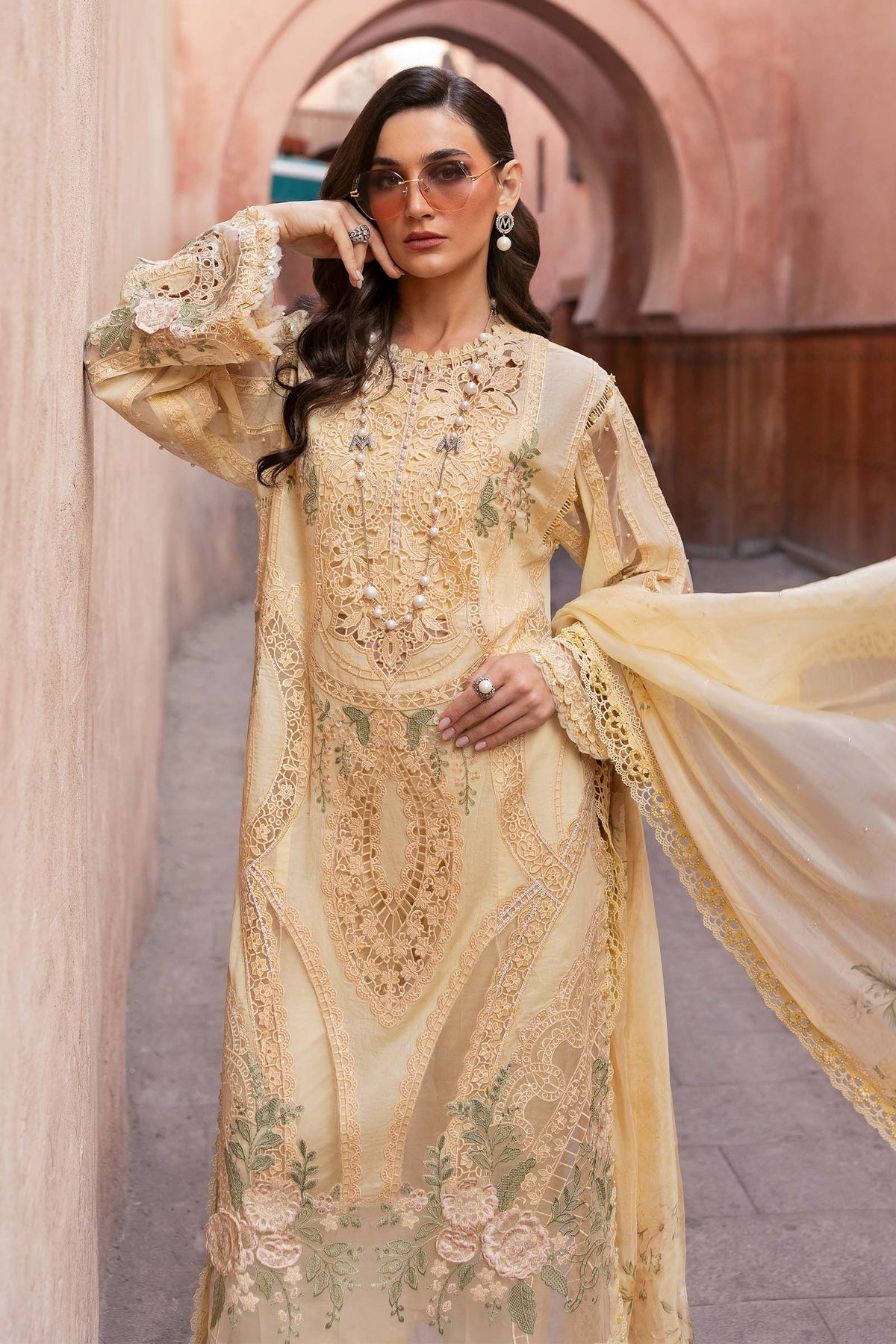 2509-A | Voyage a Luxe Embroidered Lawn By Maria.B