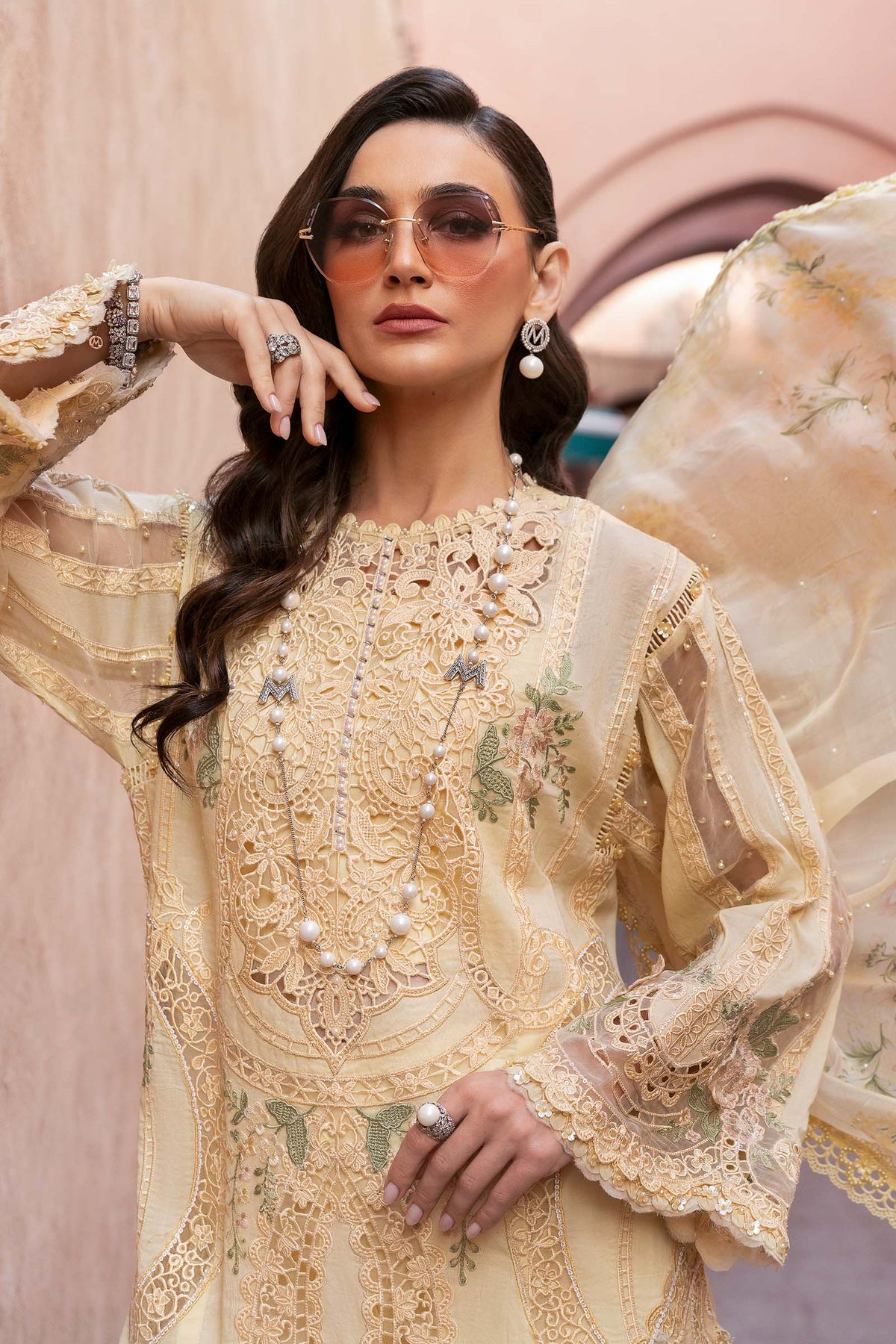 2509-A | Voyage a Luxe Embroidered Lawn By Maria.B