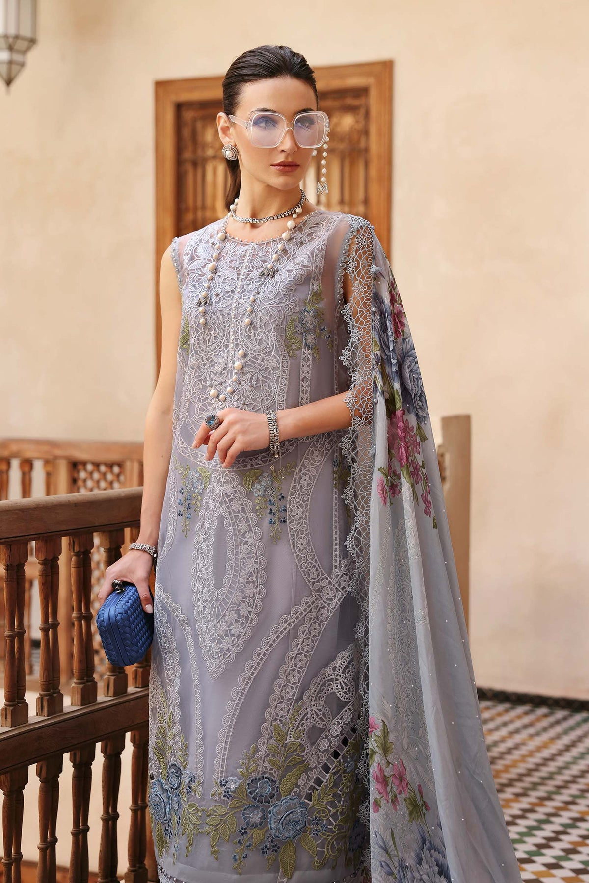 2509-B | Voyage a Luxe Embroidered Lawn By Maria.B