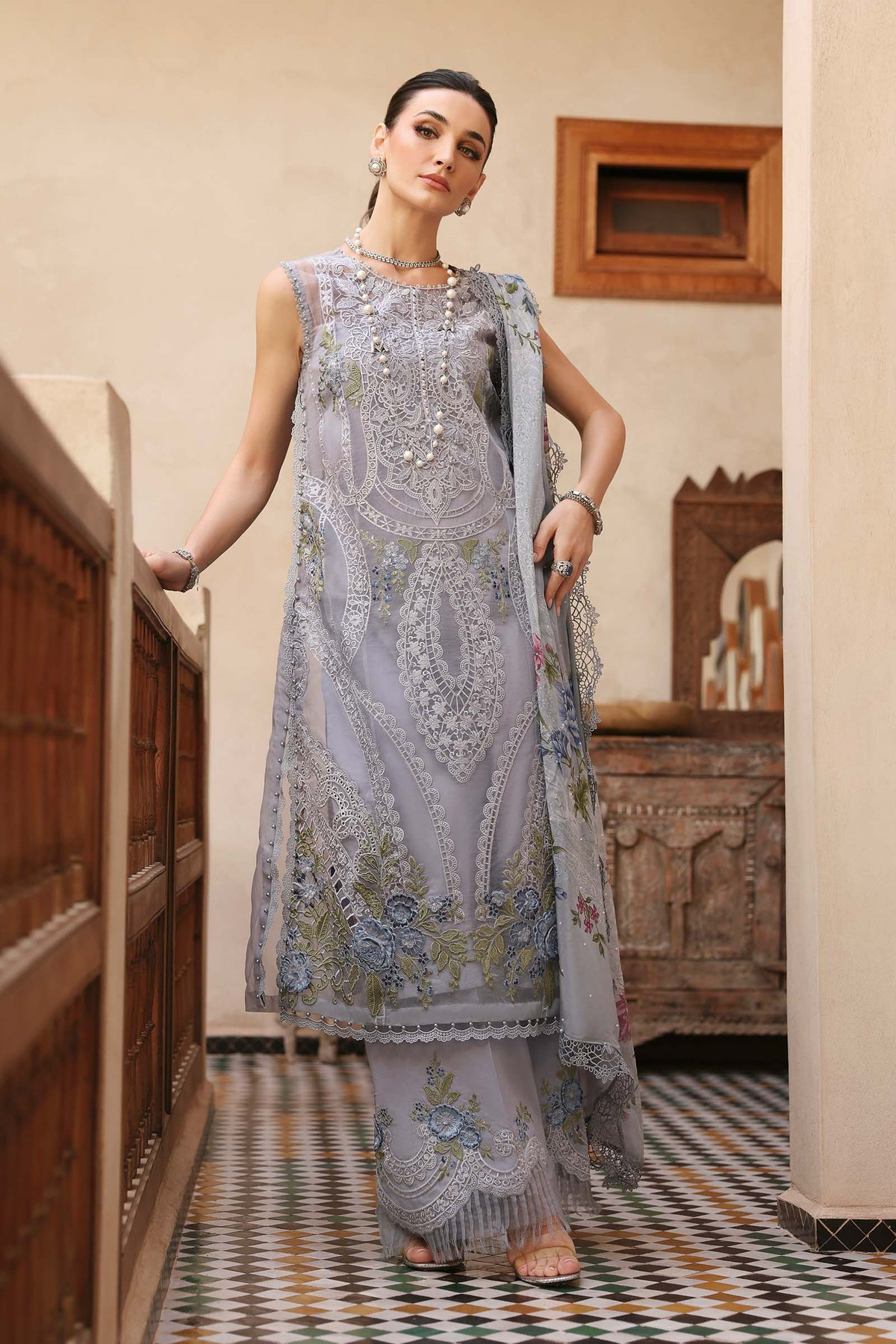 2509-B | Voyage a Luxe Embroidered Lawn By Maria.B
