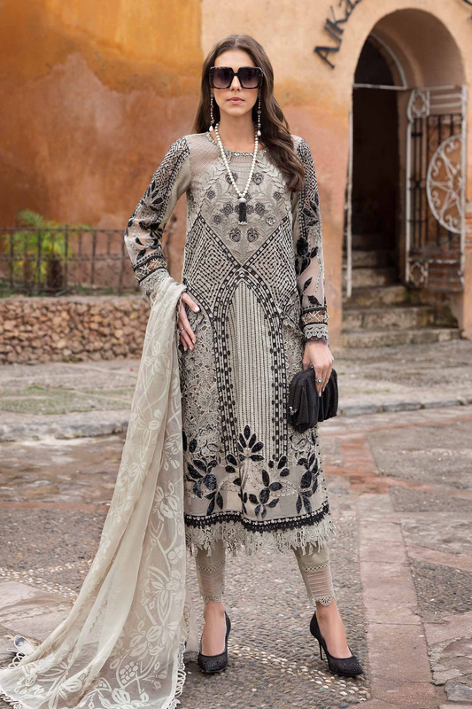 2510-B | Voyage a Luxe Embroidered Lawn By Maria.B