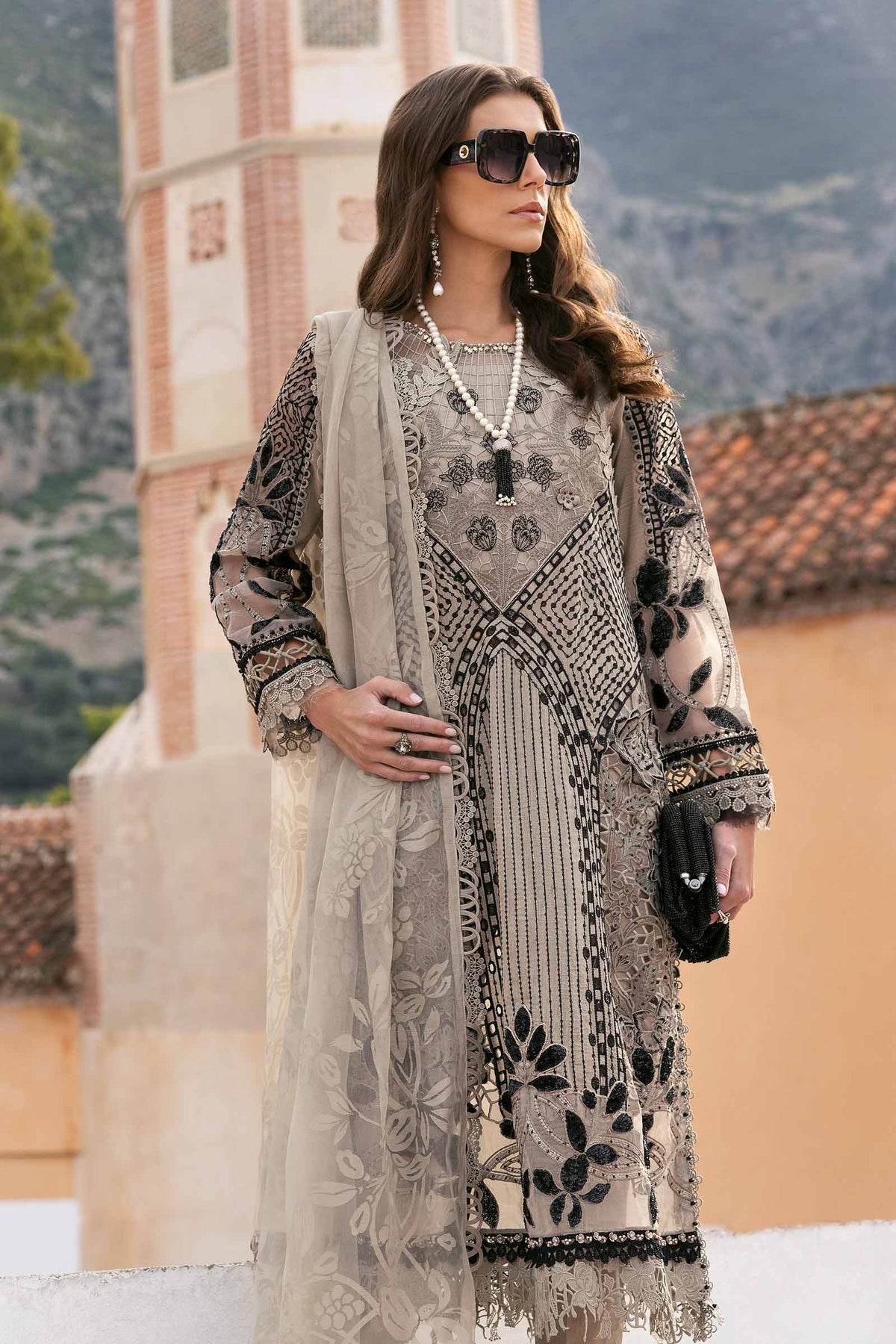 2510-B | Voyage a Luxe Embroidered Lawn By Maria.B