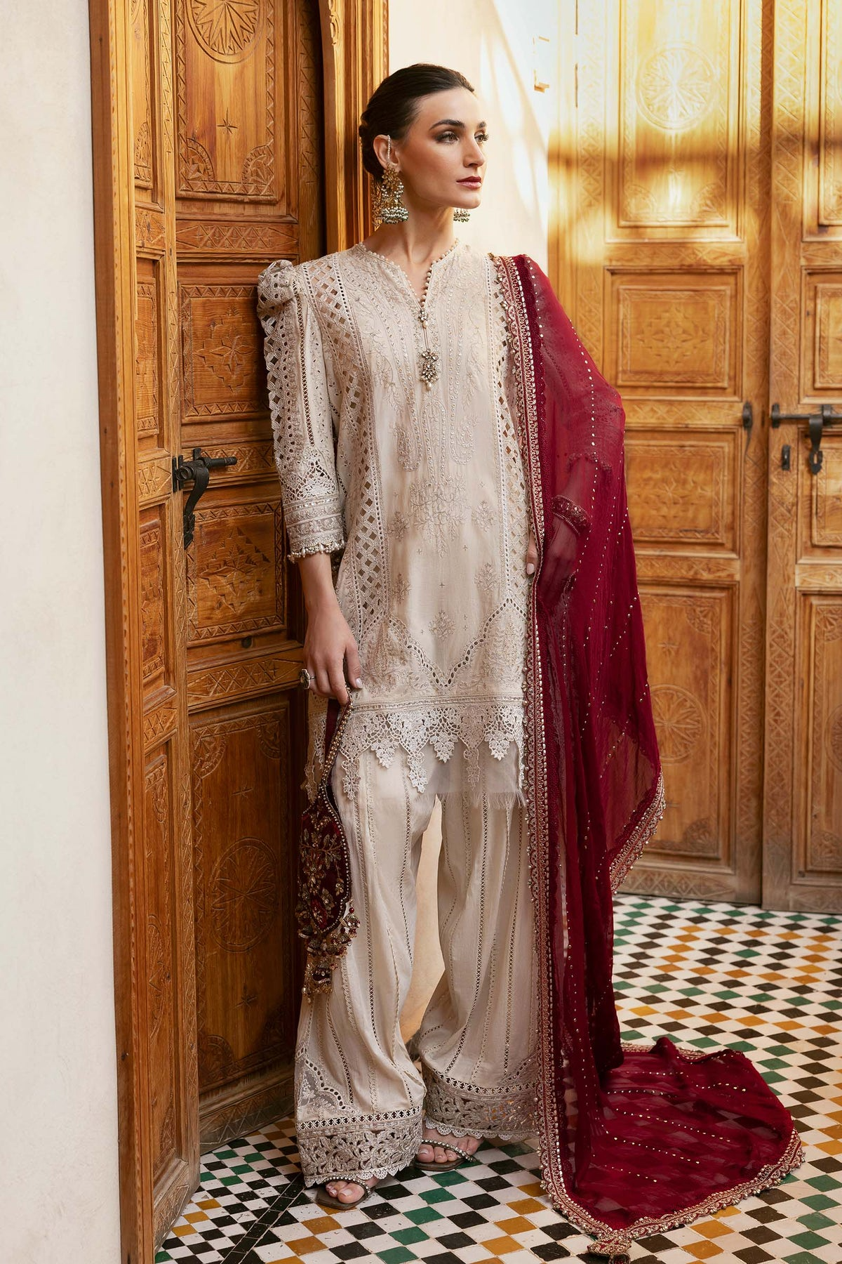 2511-B | Voyage a Luxe Embroidered Lawn By Maria.B