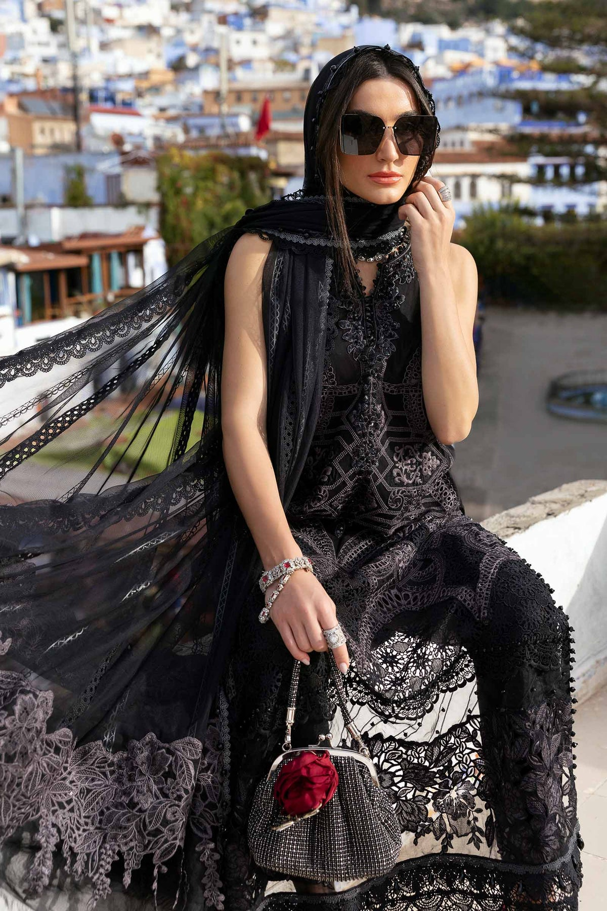 2512-B | Voyage a Luxe Embroidered Lawn By Maria.B