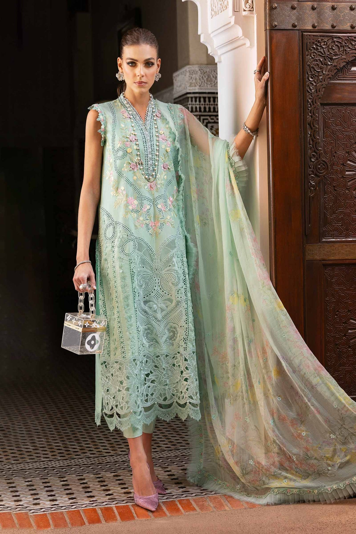 2514-A | Voyage a Luxe Embroidered Lawn By Maria.B