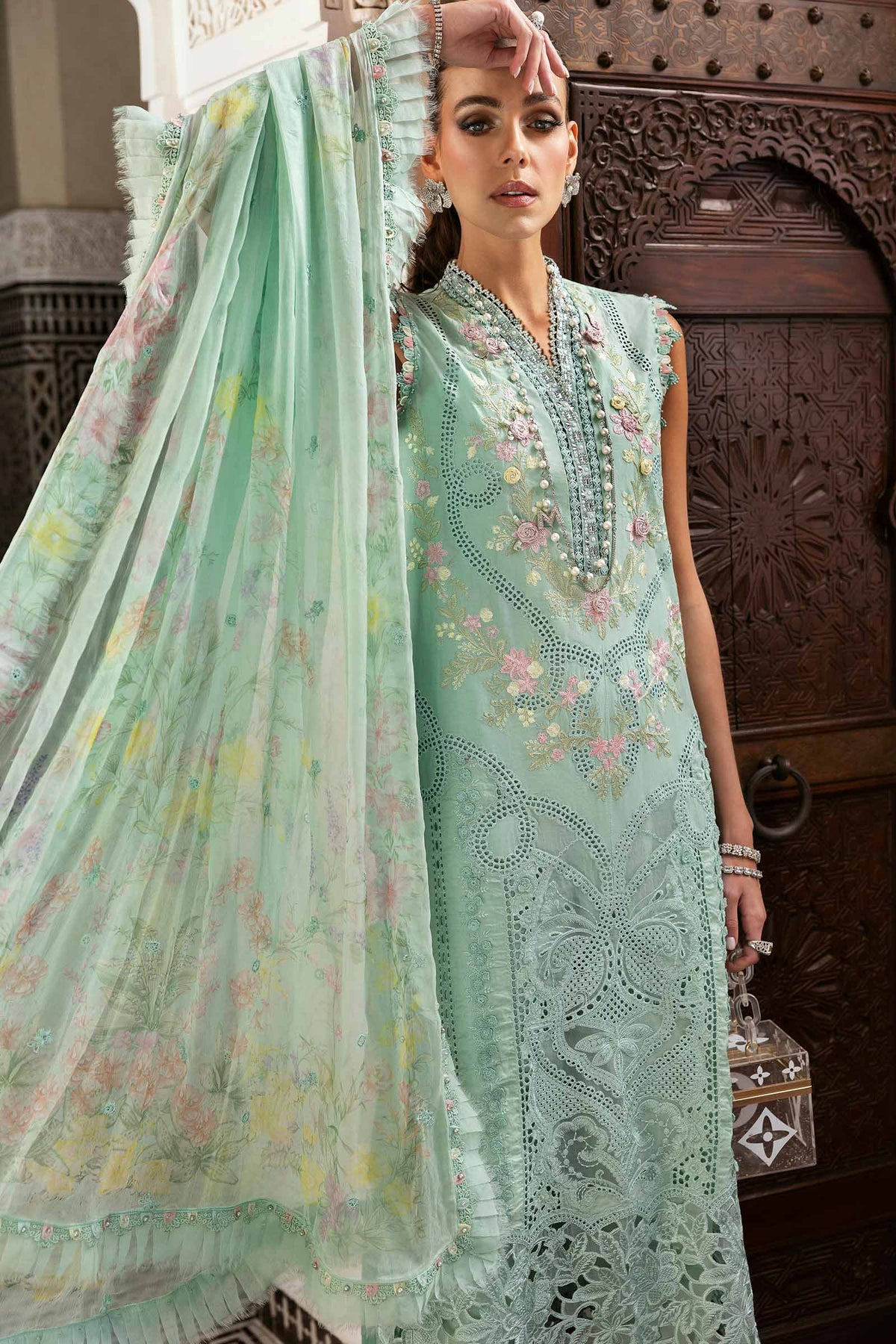 2514-A | Voyage a Luxe Embroidered Lawn By Maria.B