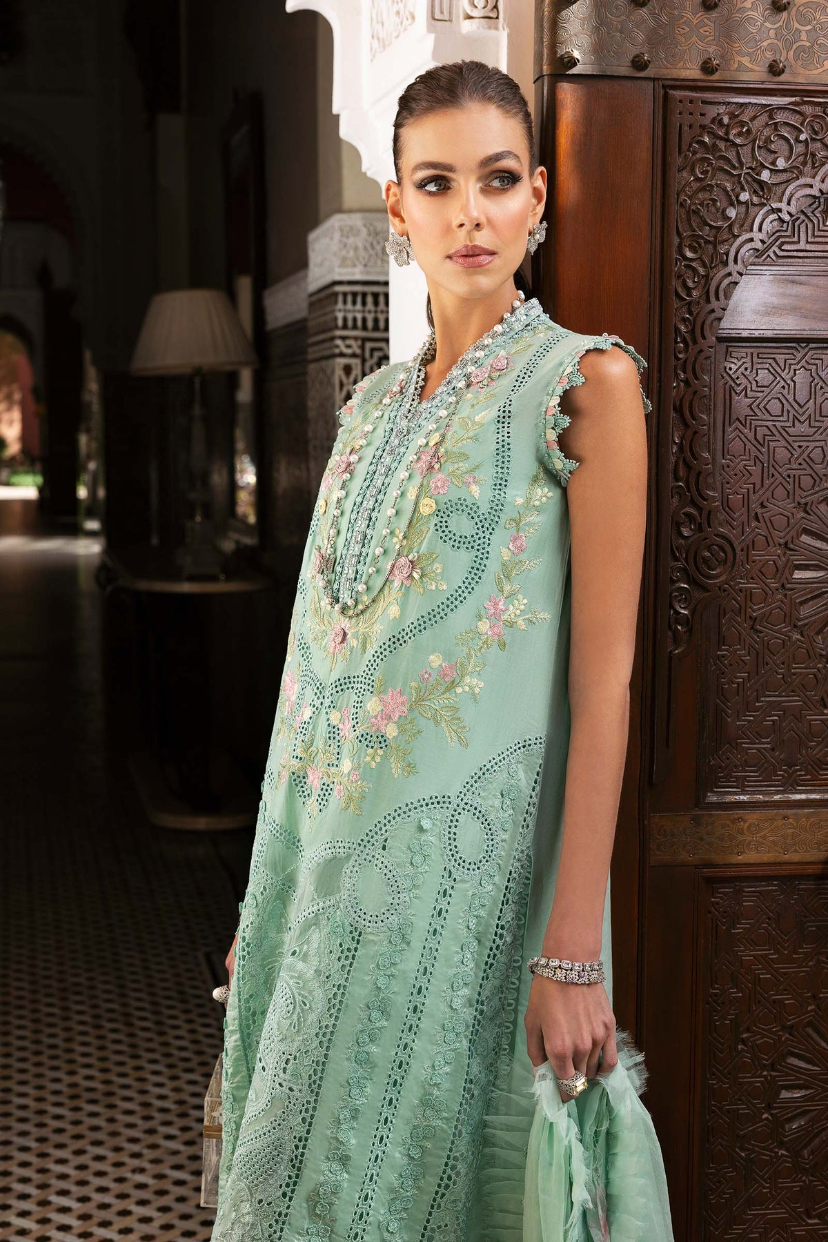 2514-A | Voyage a Luxe Embroidered Lawn By Maria.B