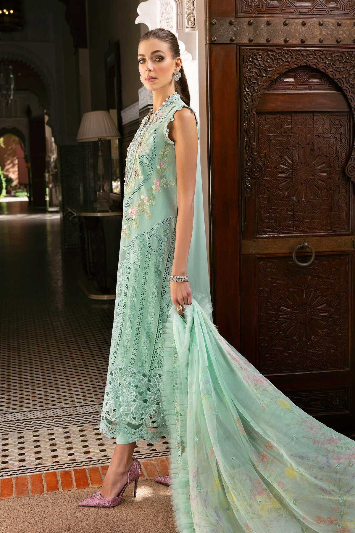 2514-A | Voyage a Luxe Embroidered Lawn By Maria.B