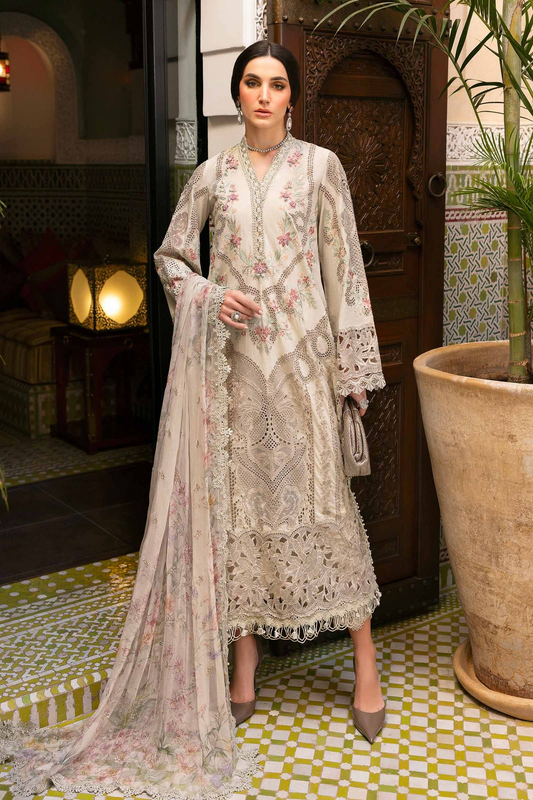 2514-B | Voyage a Luxe Embroidered Lawn By Maria.B