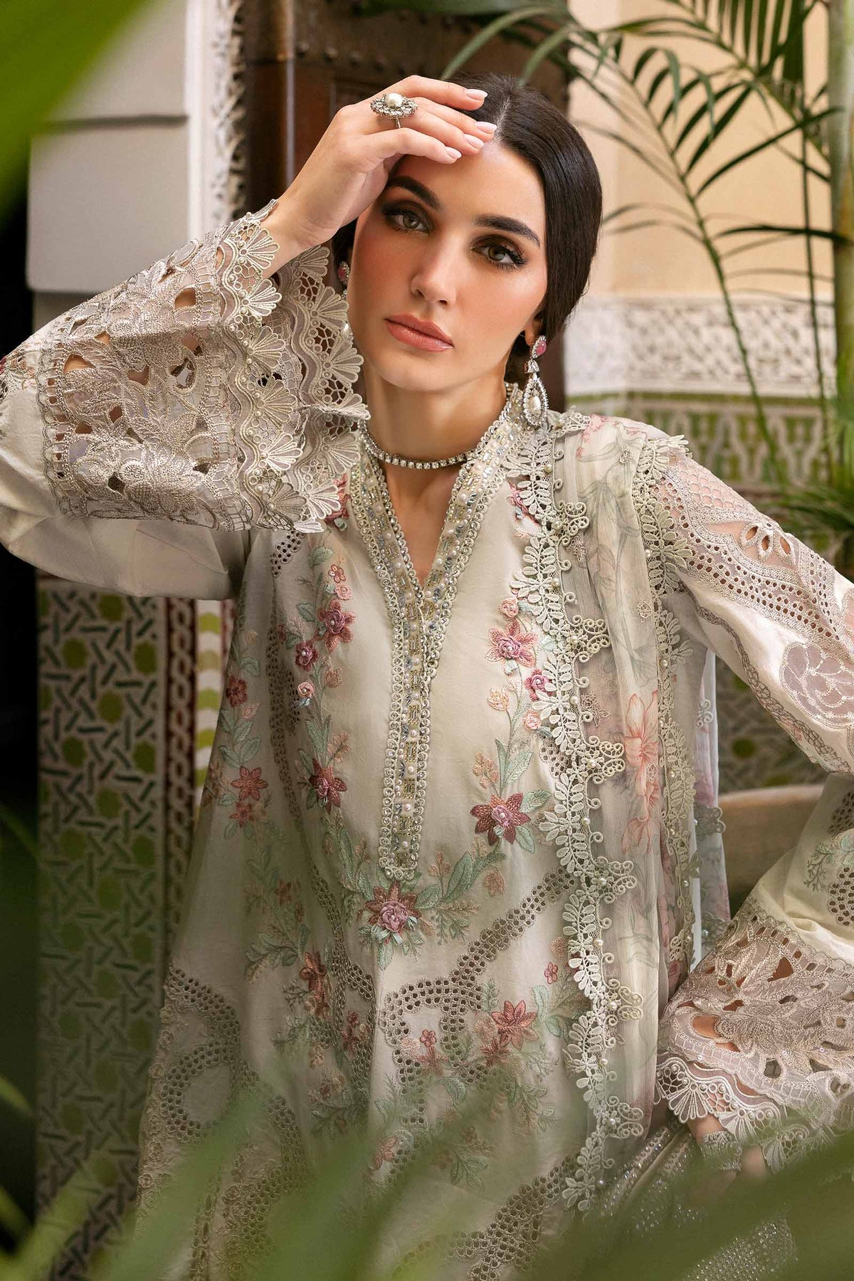 2514-B | Voyage a Luxe Embroidered Lawn By Maria.B