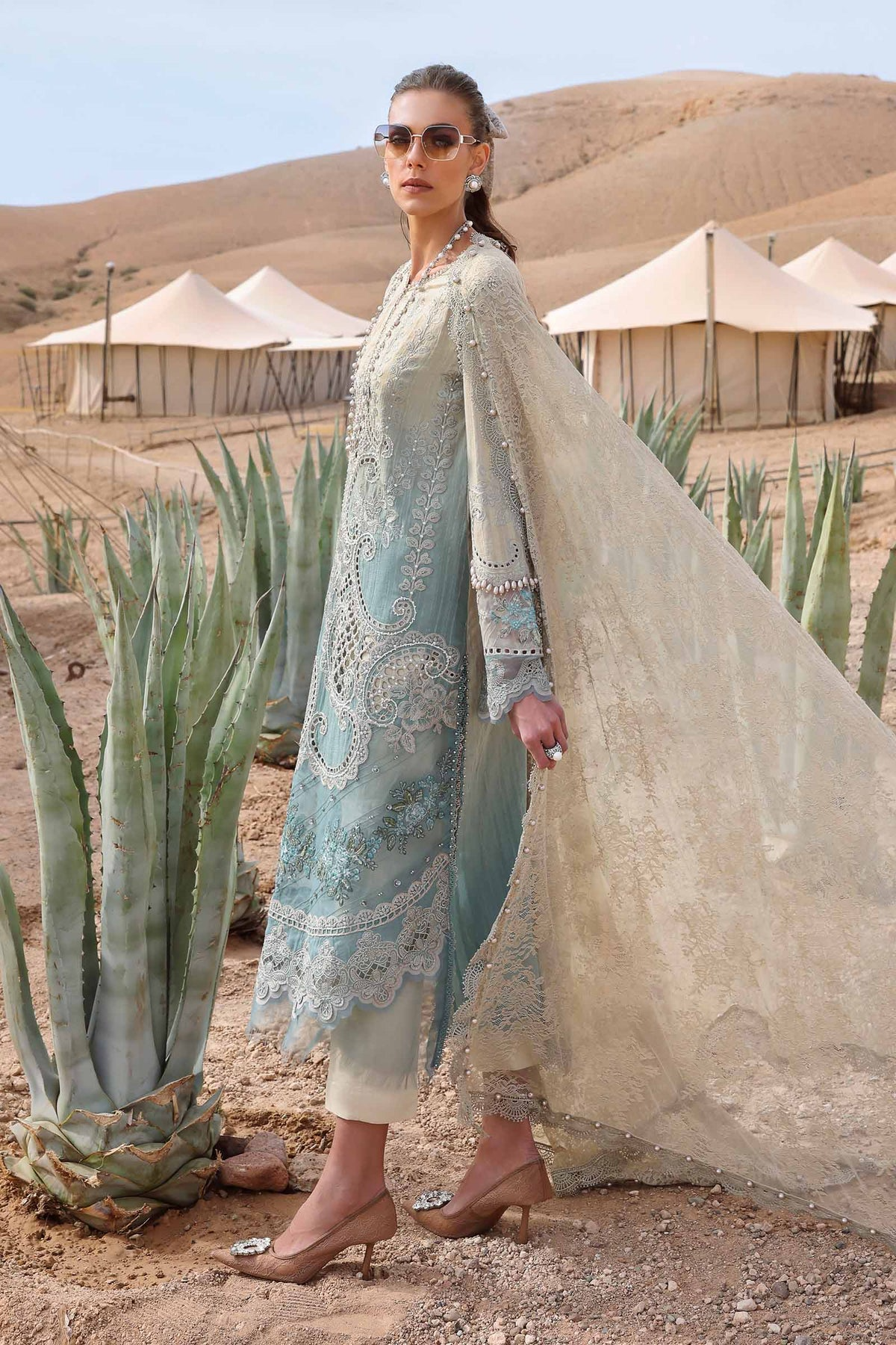 2515-B | Voyage a Luxe Embroidered Lawn By Maria.B