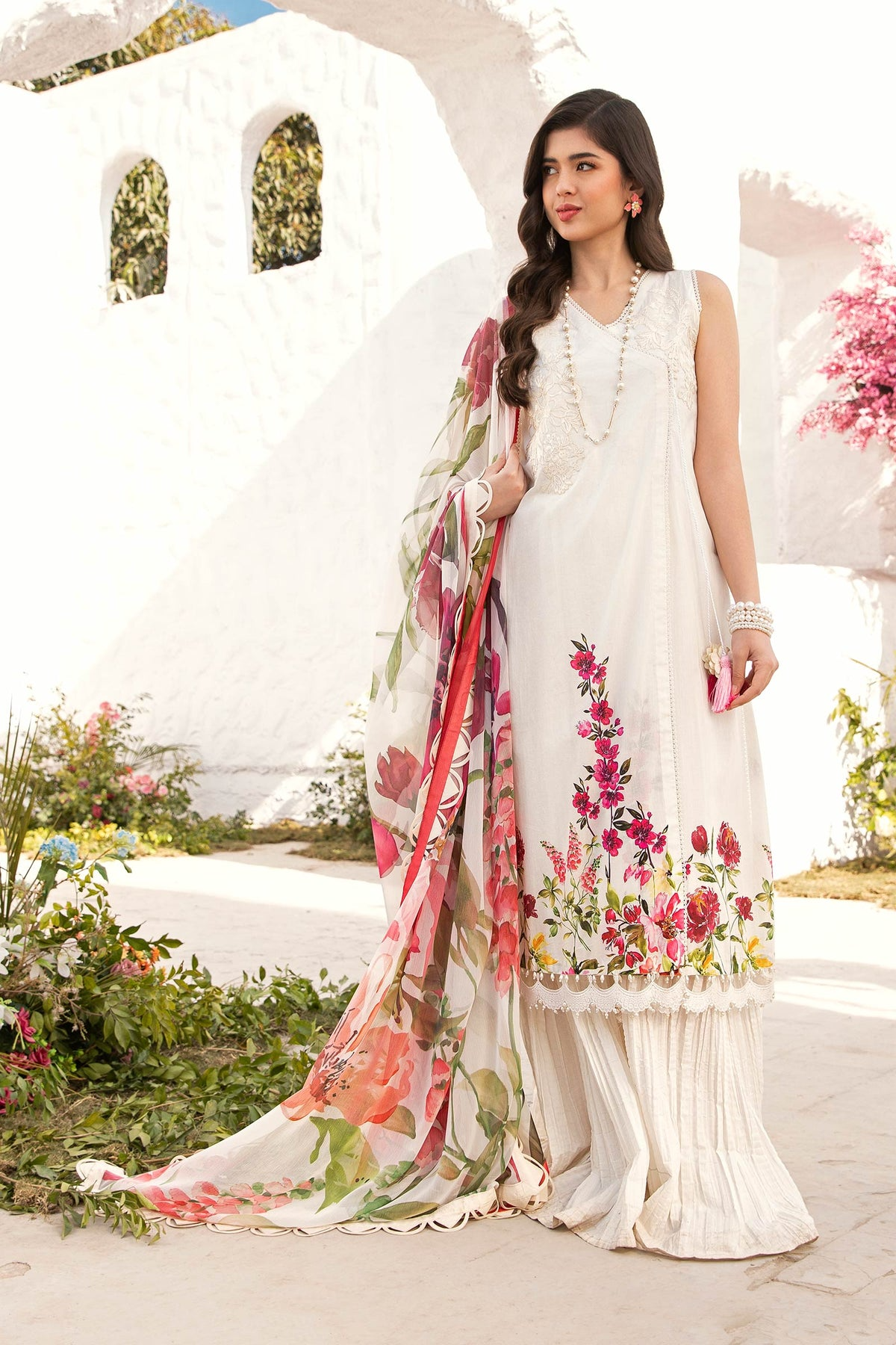 701-B | Printed Lawn By M.Basics