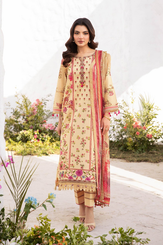 705-A | Printed Lawn By M.Basics