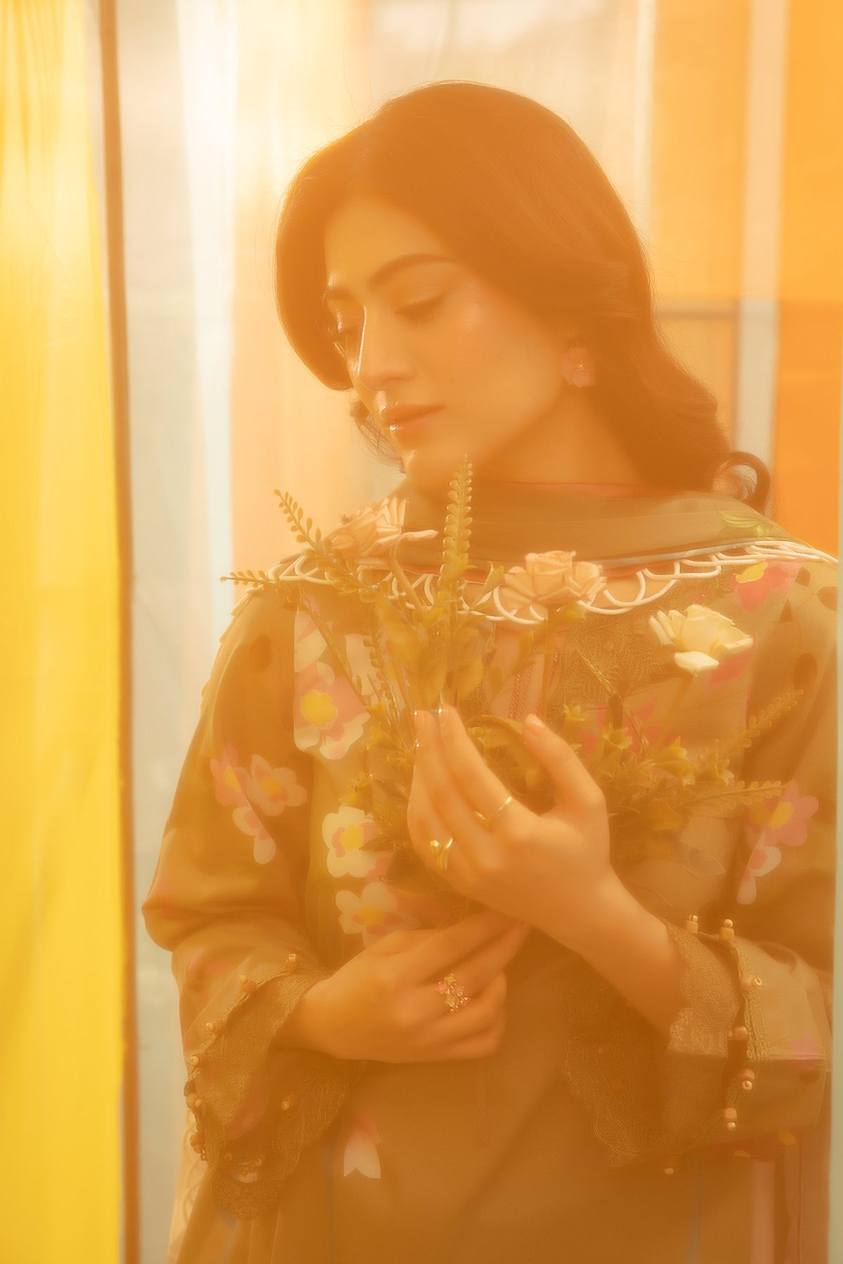 707- A | Printed Lawn By M.Basics