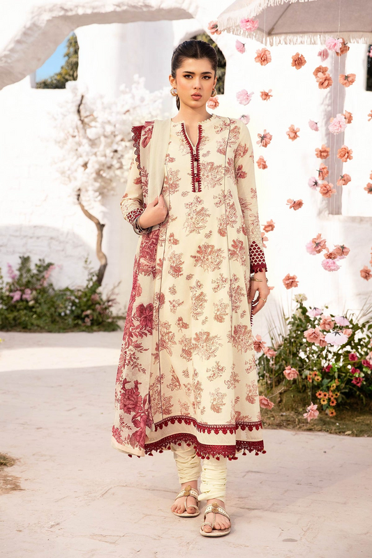708-A | Printed Lawn By M.Basics