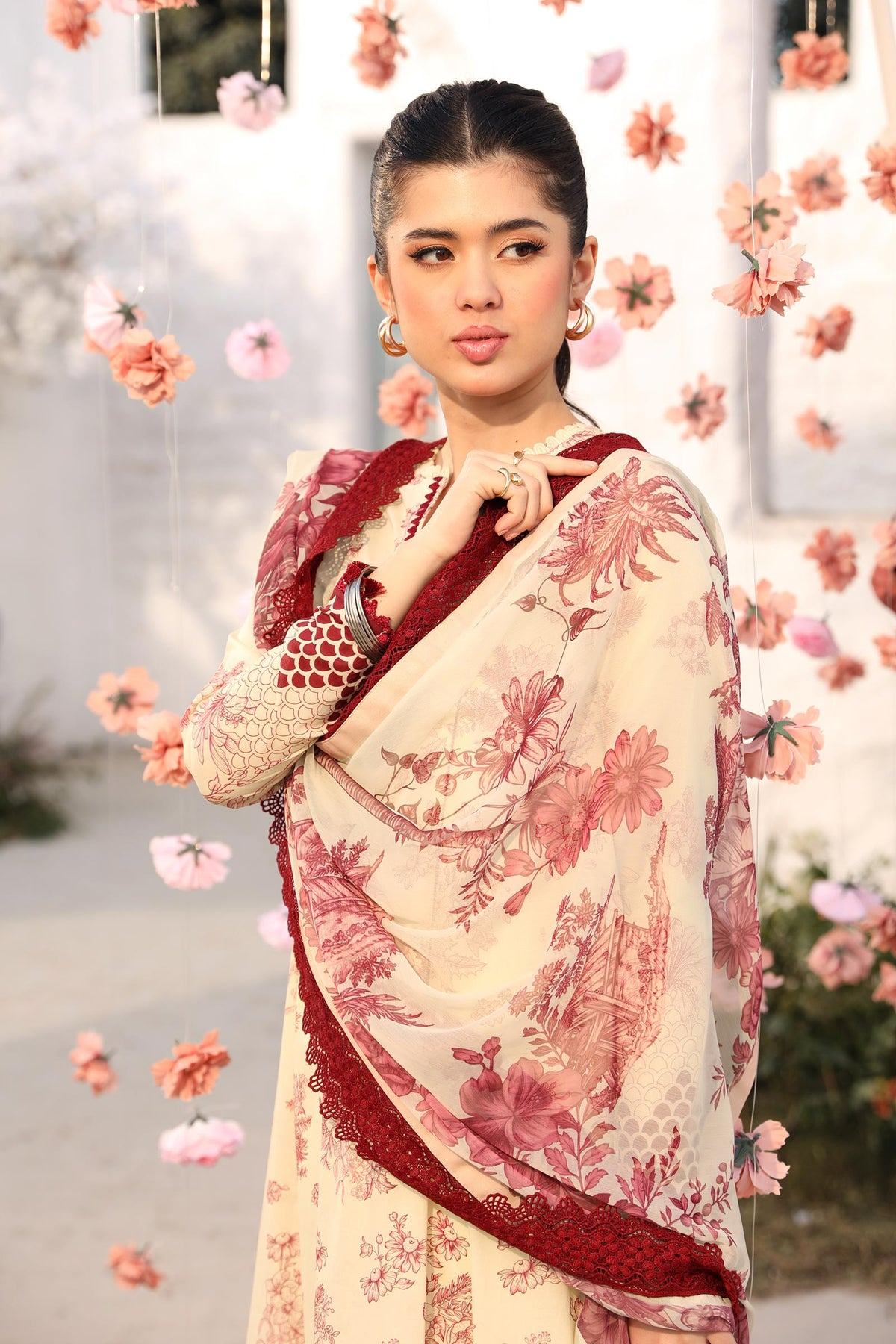 708-A | Printed Lawn By M.Basics