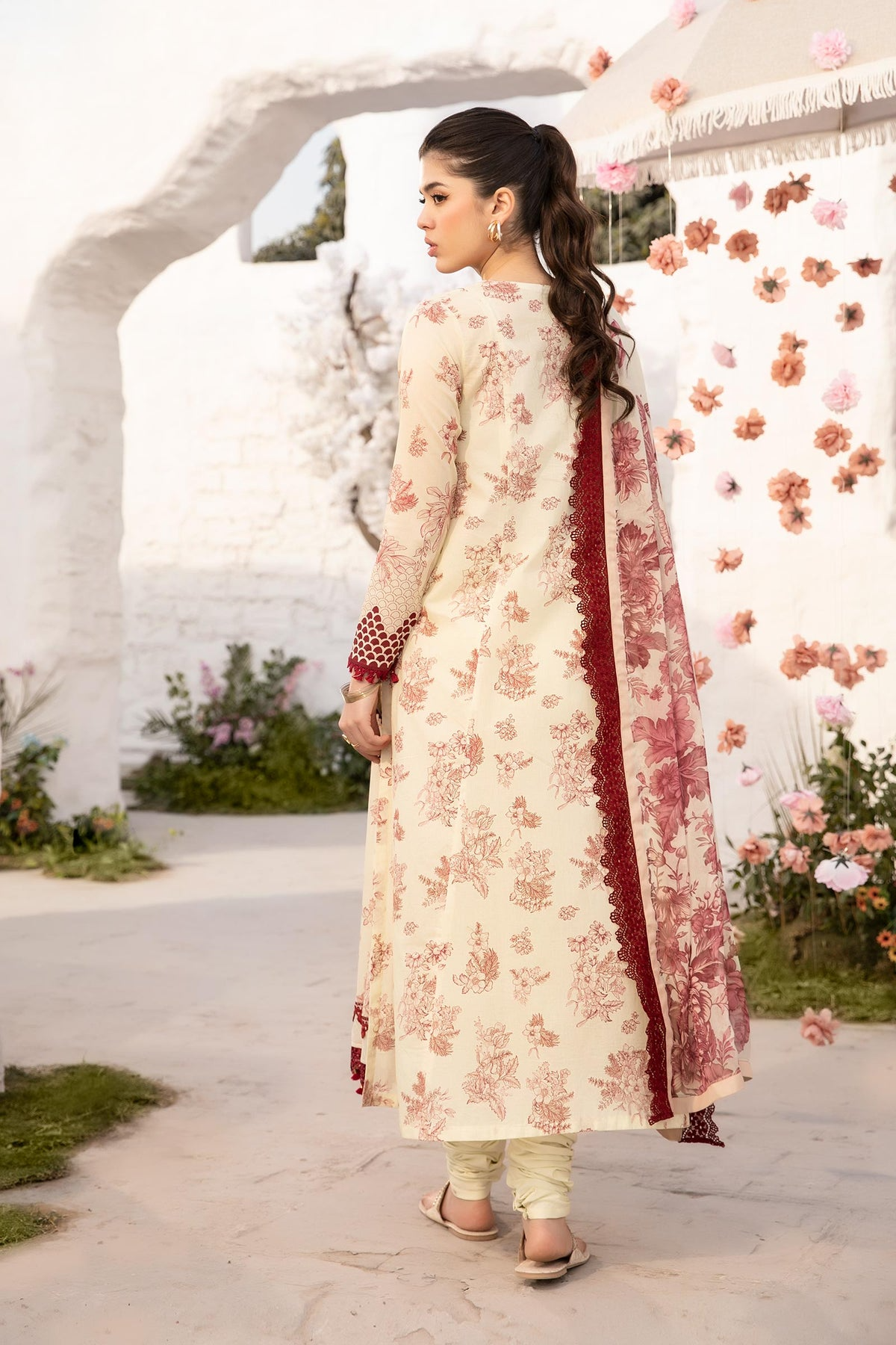 708-A | Printed Lawn By M.Basics