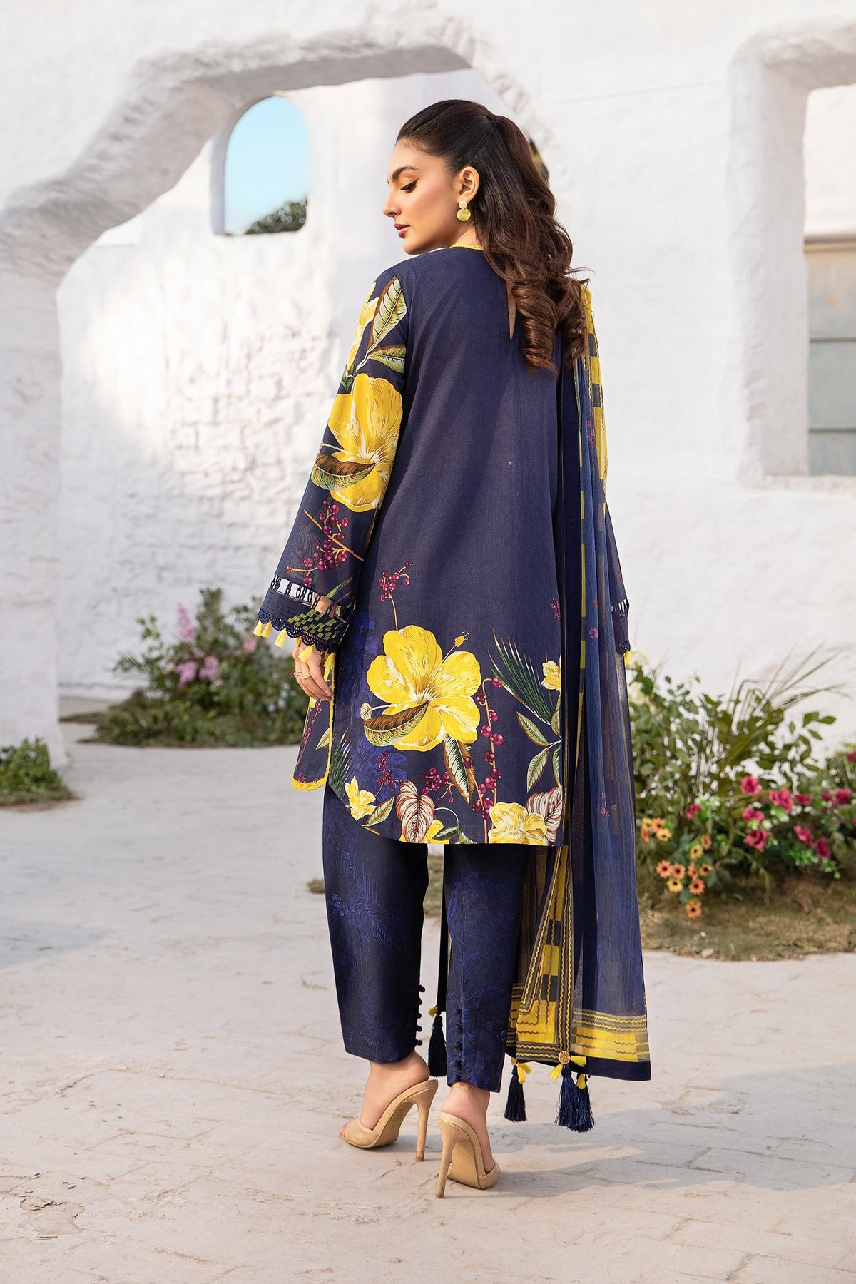 710-B | Printed Lawn By M.Basics