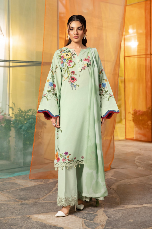 712-B | Printed Lawn By M.Basics