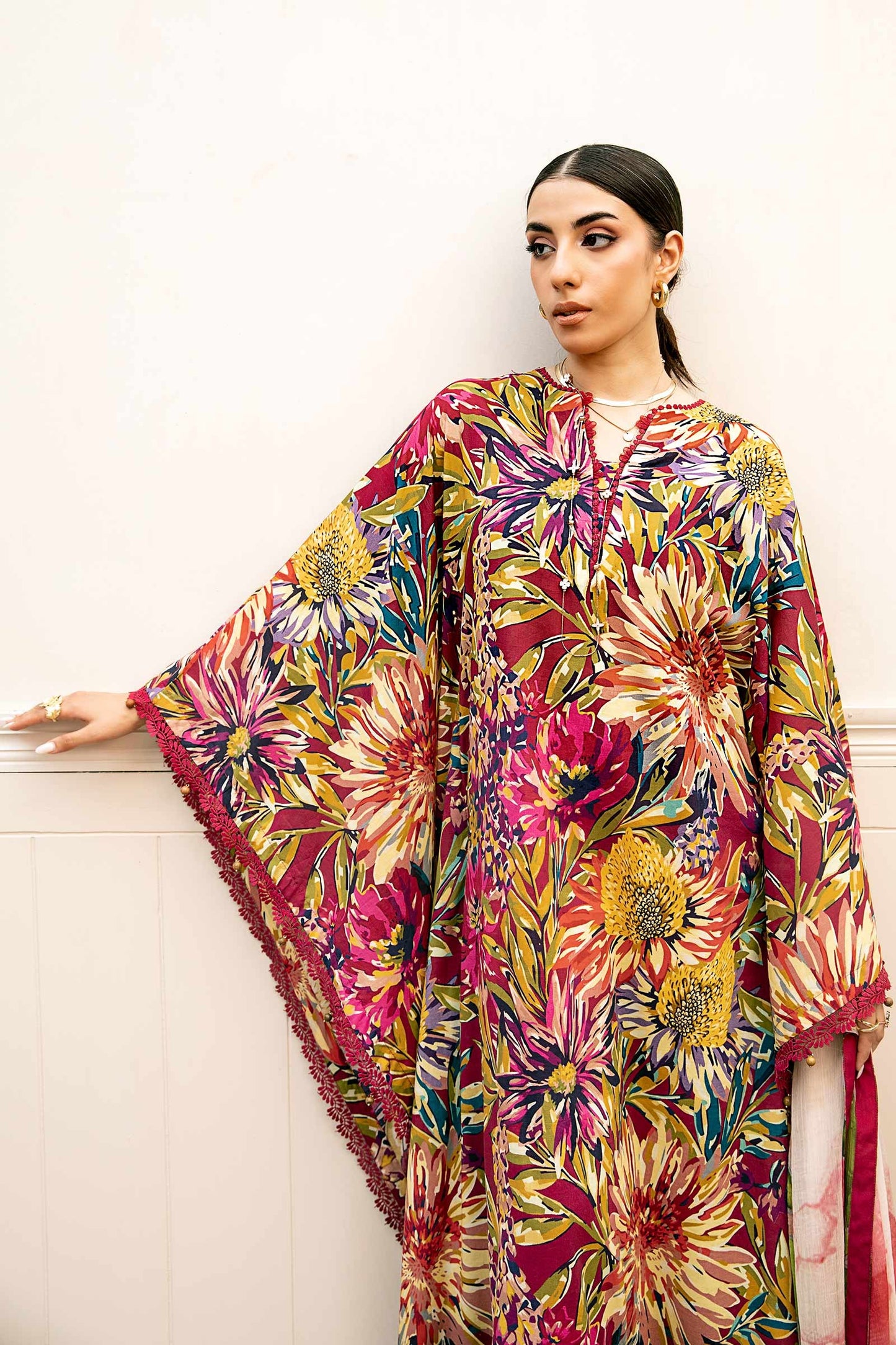 903-B | Unstitched Edit-II Lawn`25 By M.Basics