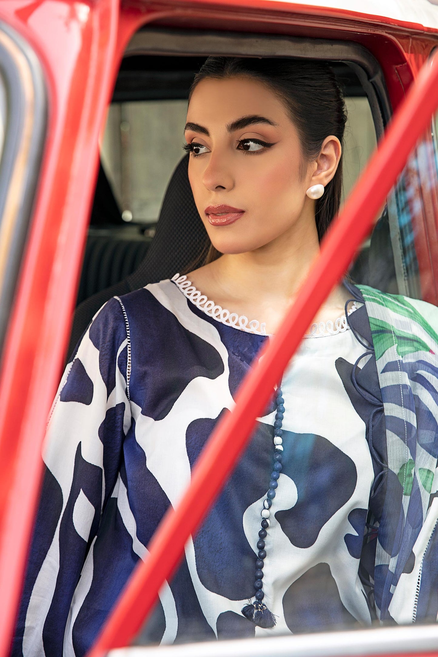 905-B | Unstitched Edit-II Lawn`25 By M.Basics