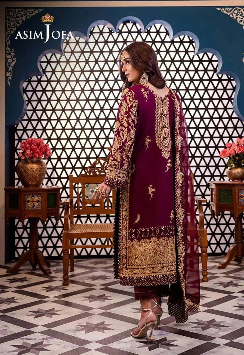 AJFI 03 - Fasana e Ishq By Asim Jofa Luxury Lawn
