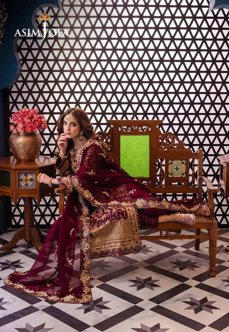 AJFI 03 - Fasana e Ishq By Asim Jofa Luxury Lawn
