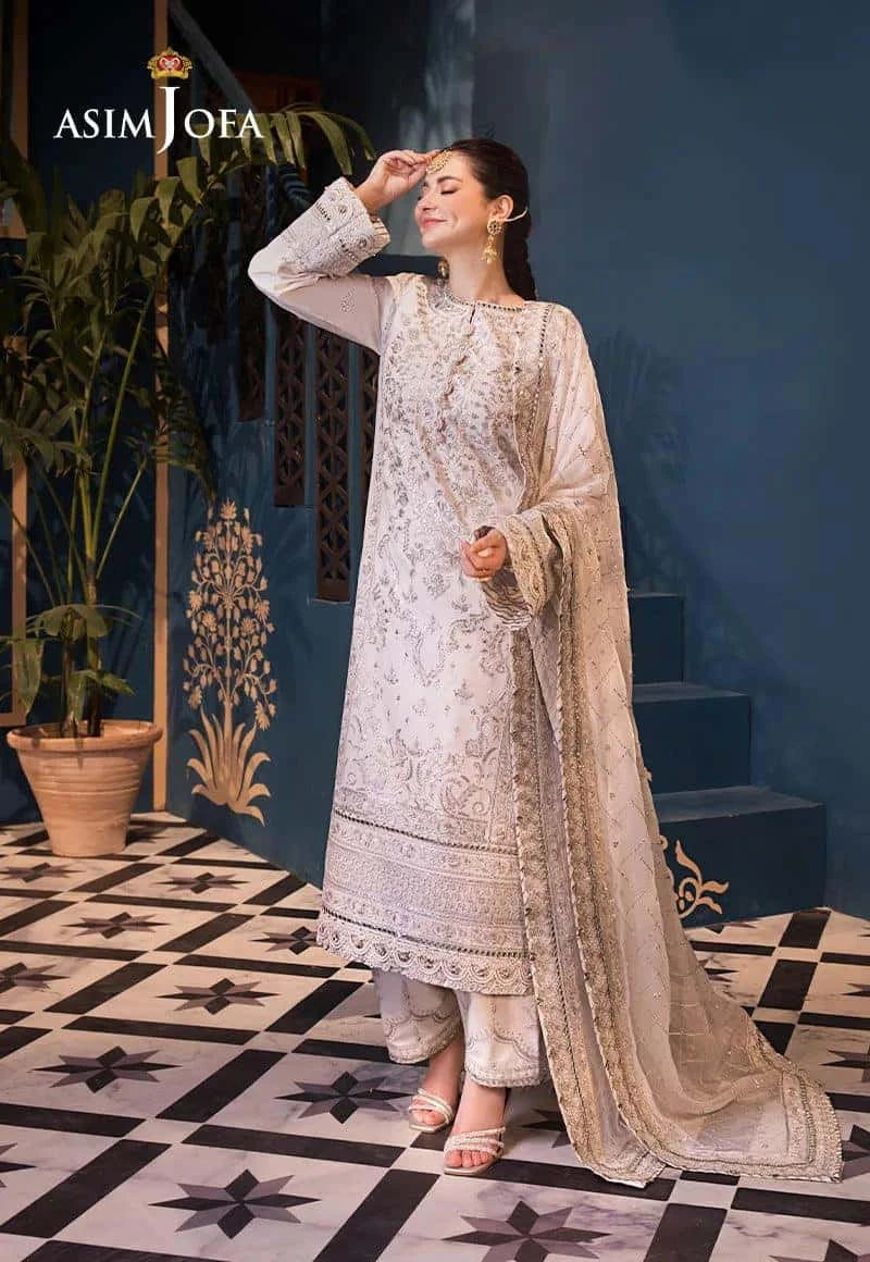 AJFI 08 - Fasana e Ishq By Asim Jofa Luxury Lawn
