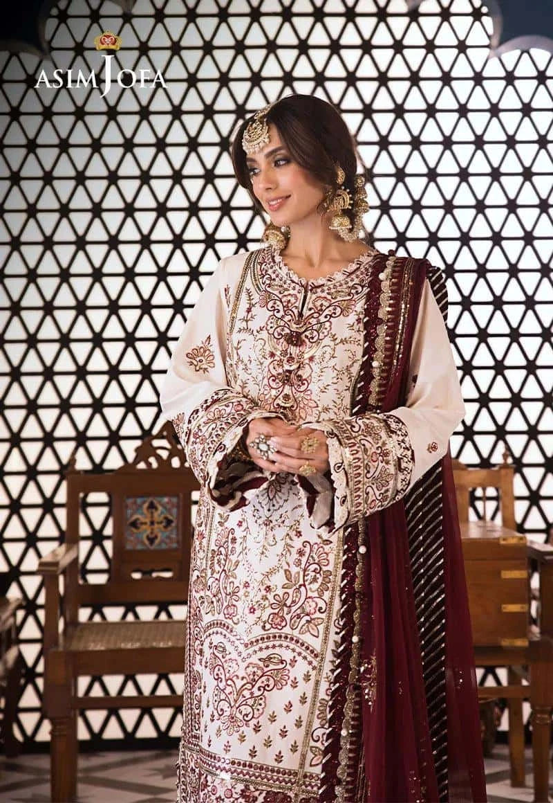 AJFI 13 - Fasana e Ishq By Asim Jofa Luxury Lawn