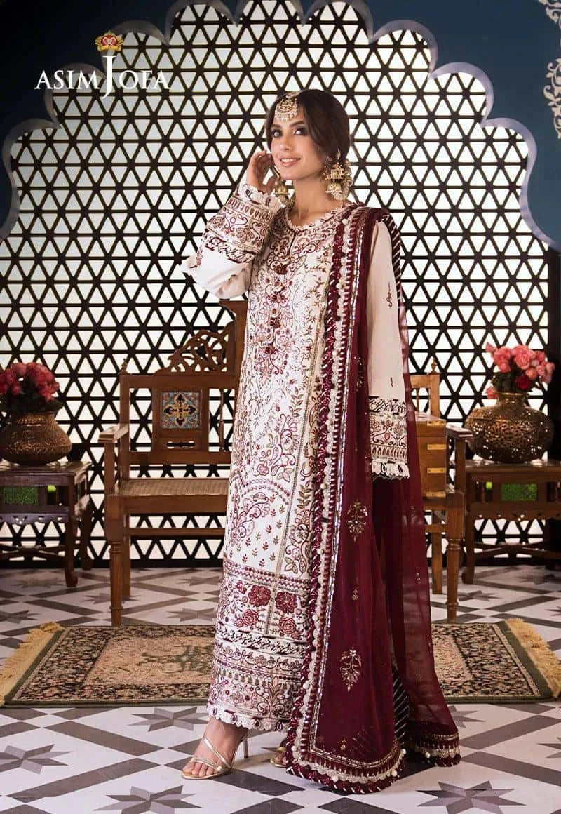 AJFI 13 - Fasana e Ishq By Asim Jofa Luxury Lawn