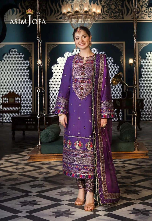 AJFI 16 - Fasana e Ishq By Asim Jofa Luxury Lawn