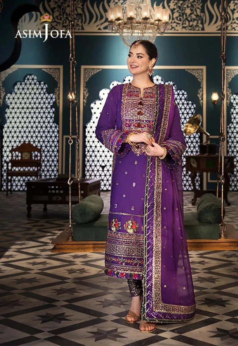 AJFI 16 - Fasana e Ishq By Asim Jofa Luxury Lawn