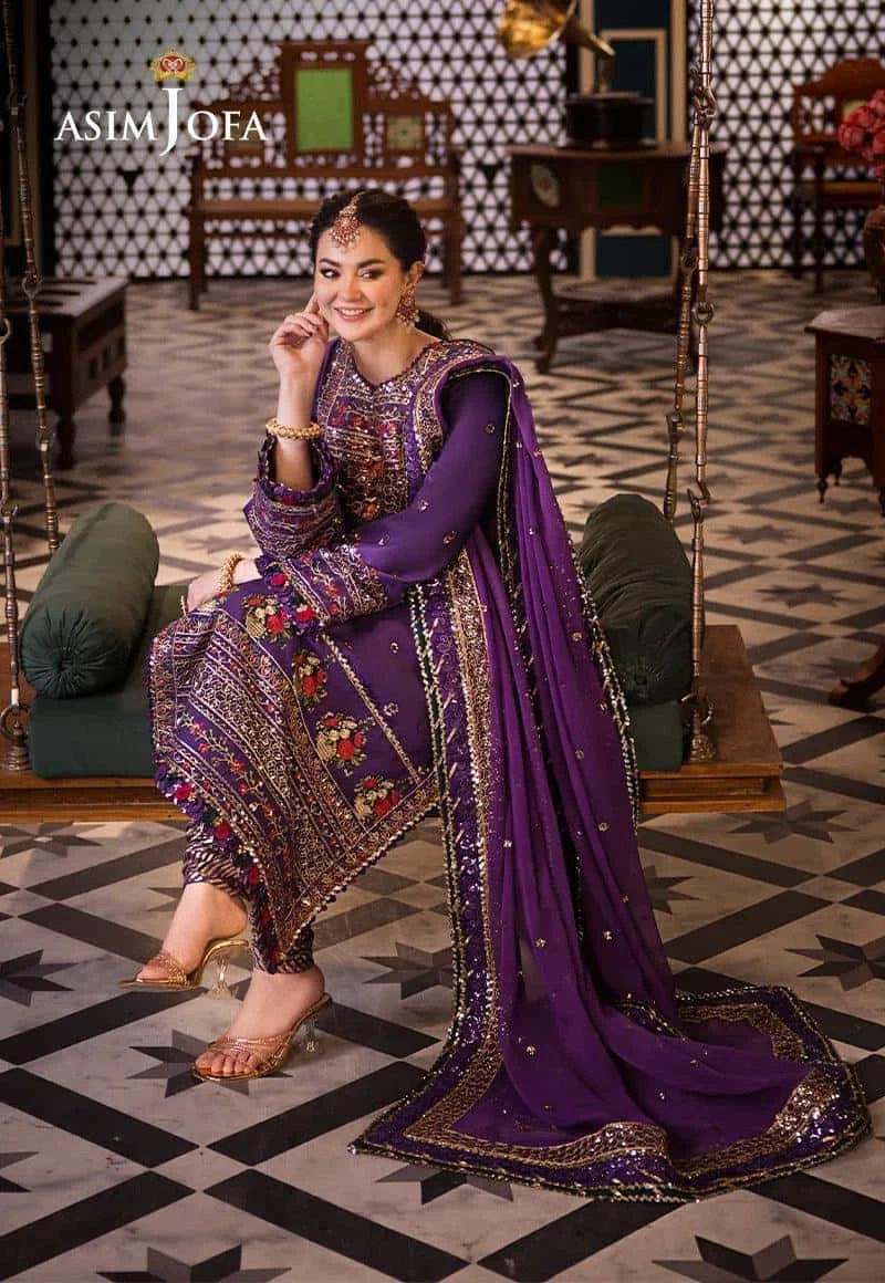 AJFI 16 - Fasana e Ishq By Asim Jofa Luxury Lawn
