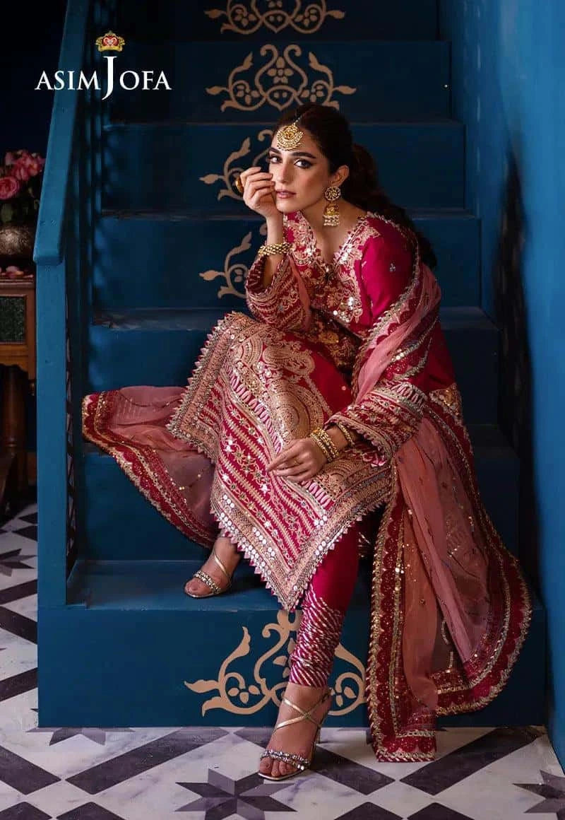 AJFI 18 - Fasana e Ishq By Asim Jofa Luxury Lawn