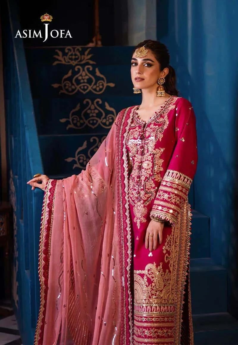 AJFI 18 - Fasana e Ishq By Asim Jofa Luxury Lawn