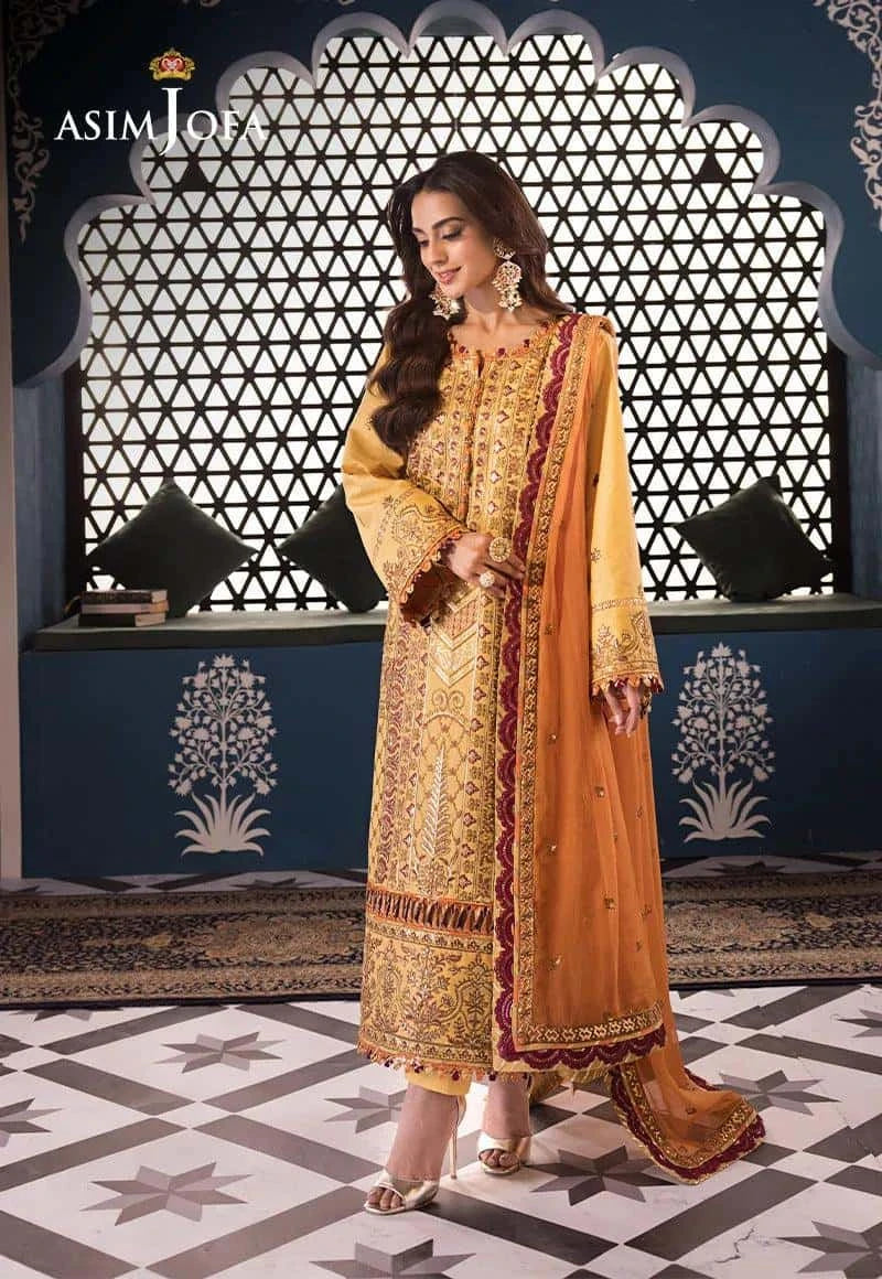 AJFI 19 - Fasana e Ishq By Asim Jofa Luxury Lawn