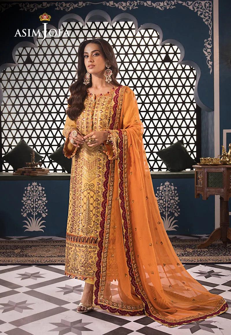 AJFI 19 - Fasana e Ishq By Asim Jofa Luxury Lawn